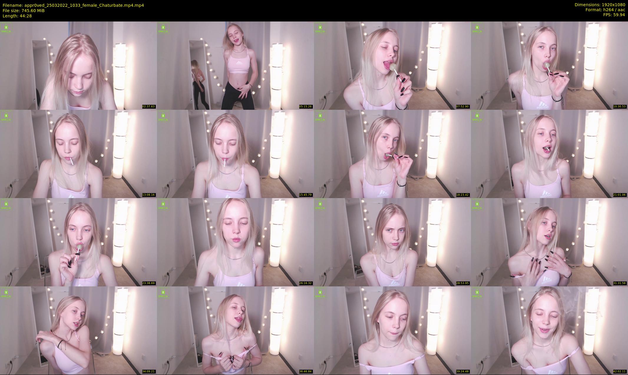 appr0ved — 45 minute Chaturbate female cam show recording, 1080p, Mar 25, 2022