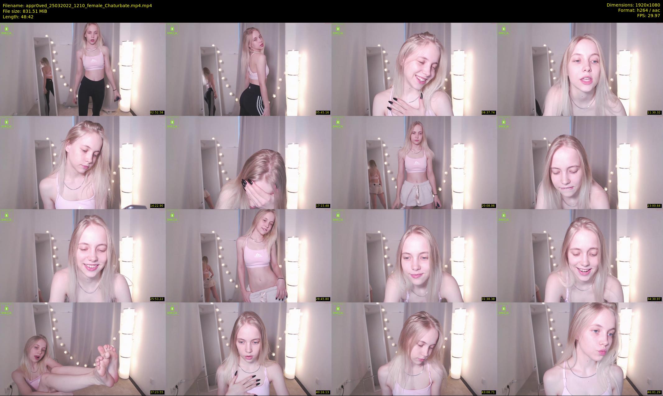 appr0ved — 49 minute Chaturbate female cam show recording, 1080p, Mar 25, 2022