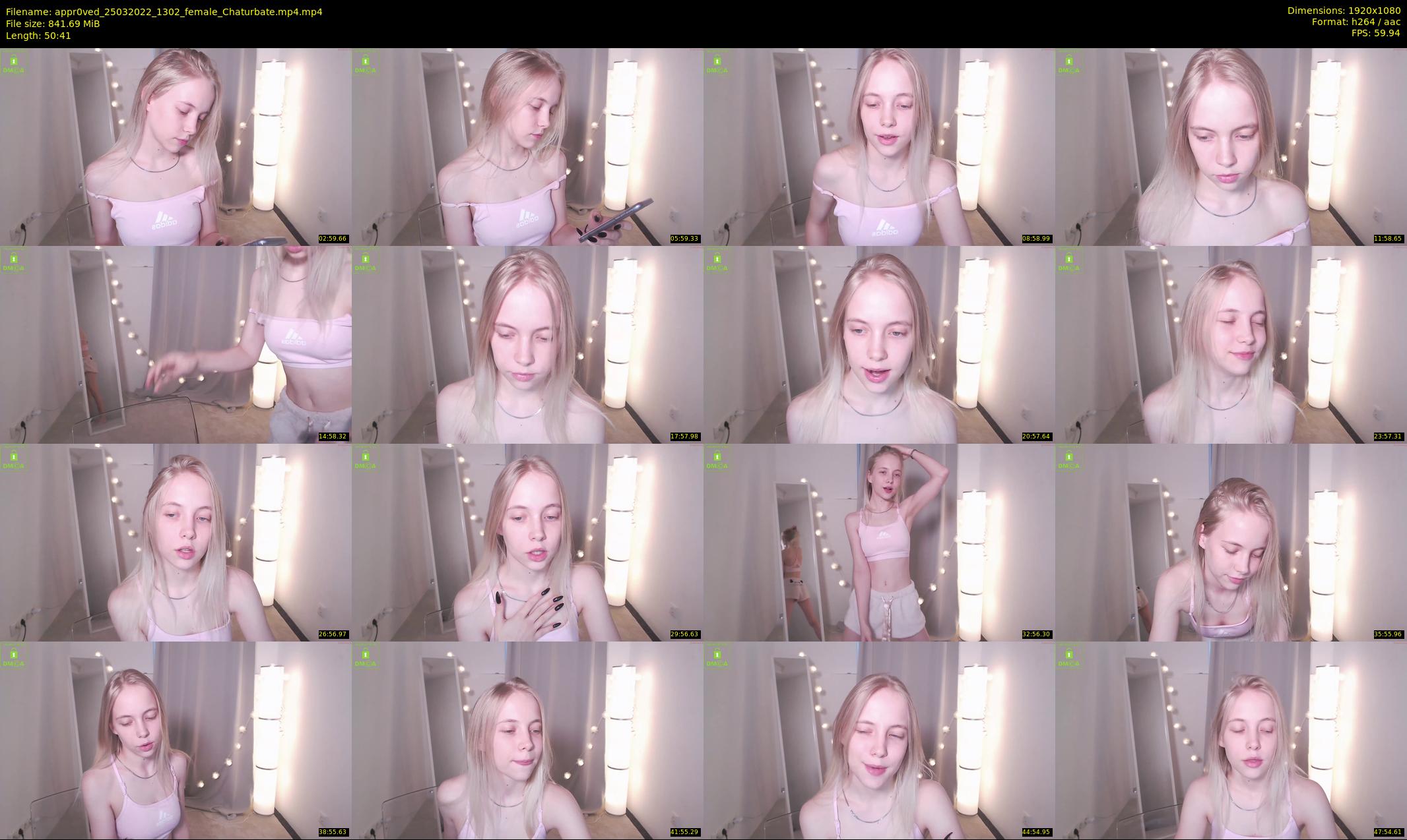 appr0ved — 51 minute Chaturbate female cam show recording, 1080p, Mar 25, 2022