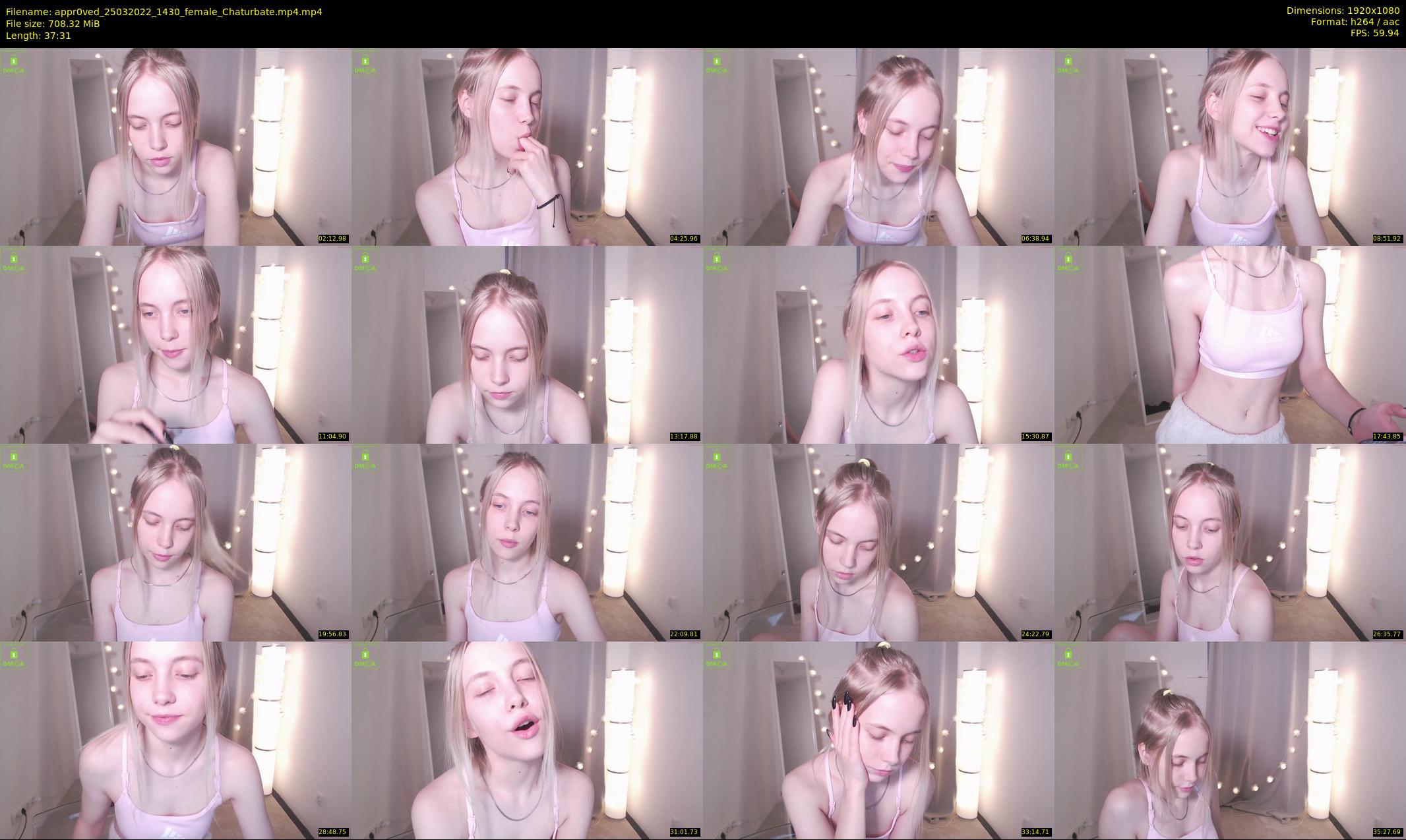 appr0ved — 38 minute Chaturbate female cam show recording, 1080p, Mar 25, 2022