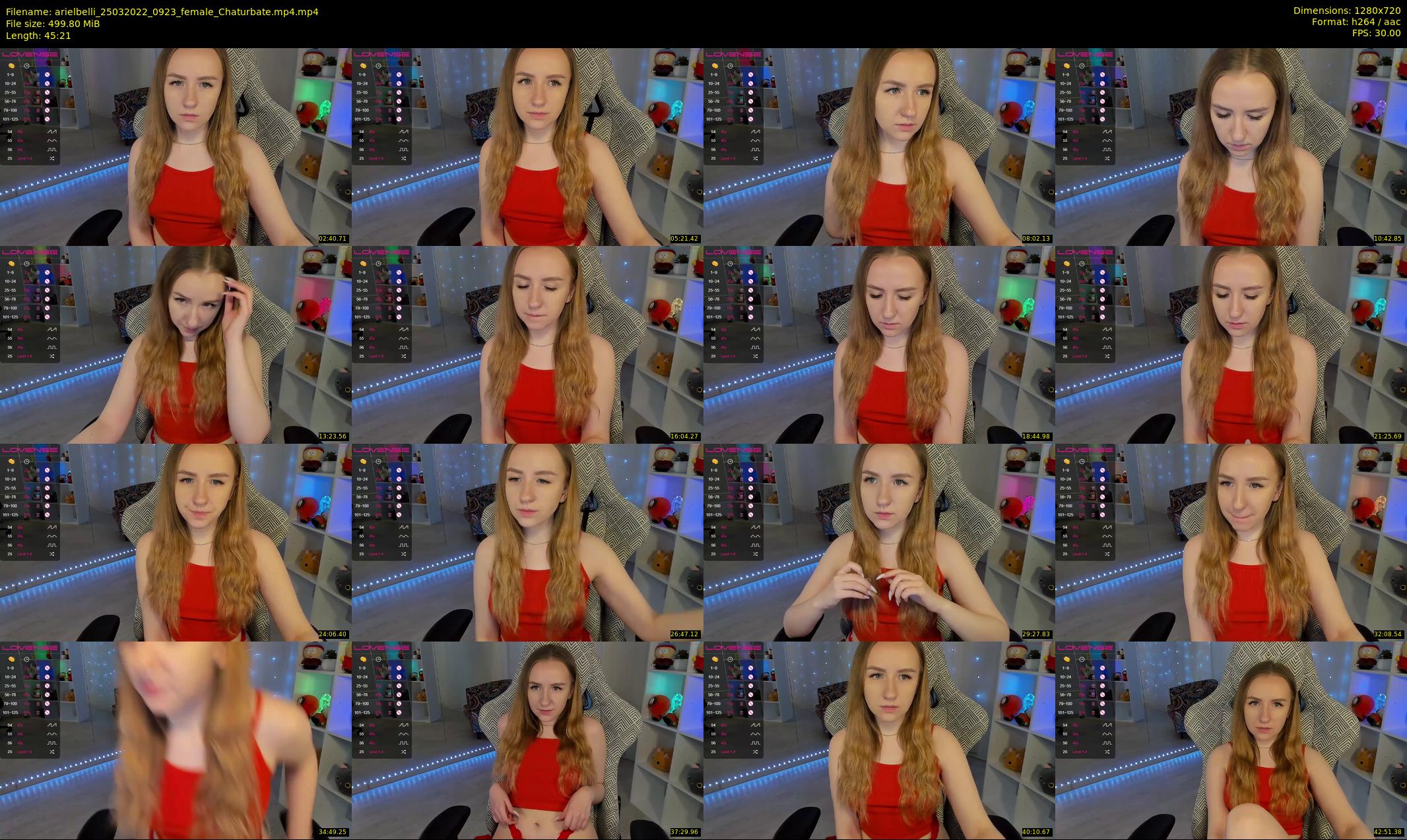 arielbelli — 46 minute Chaturbate female cam show recording, 720p, Mar 25, 2022
