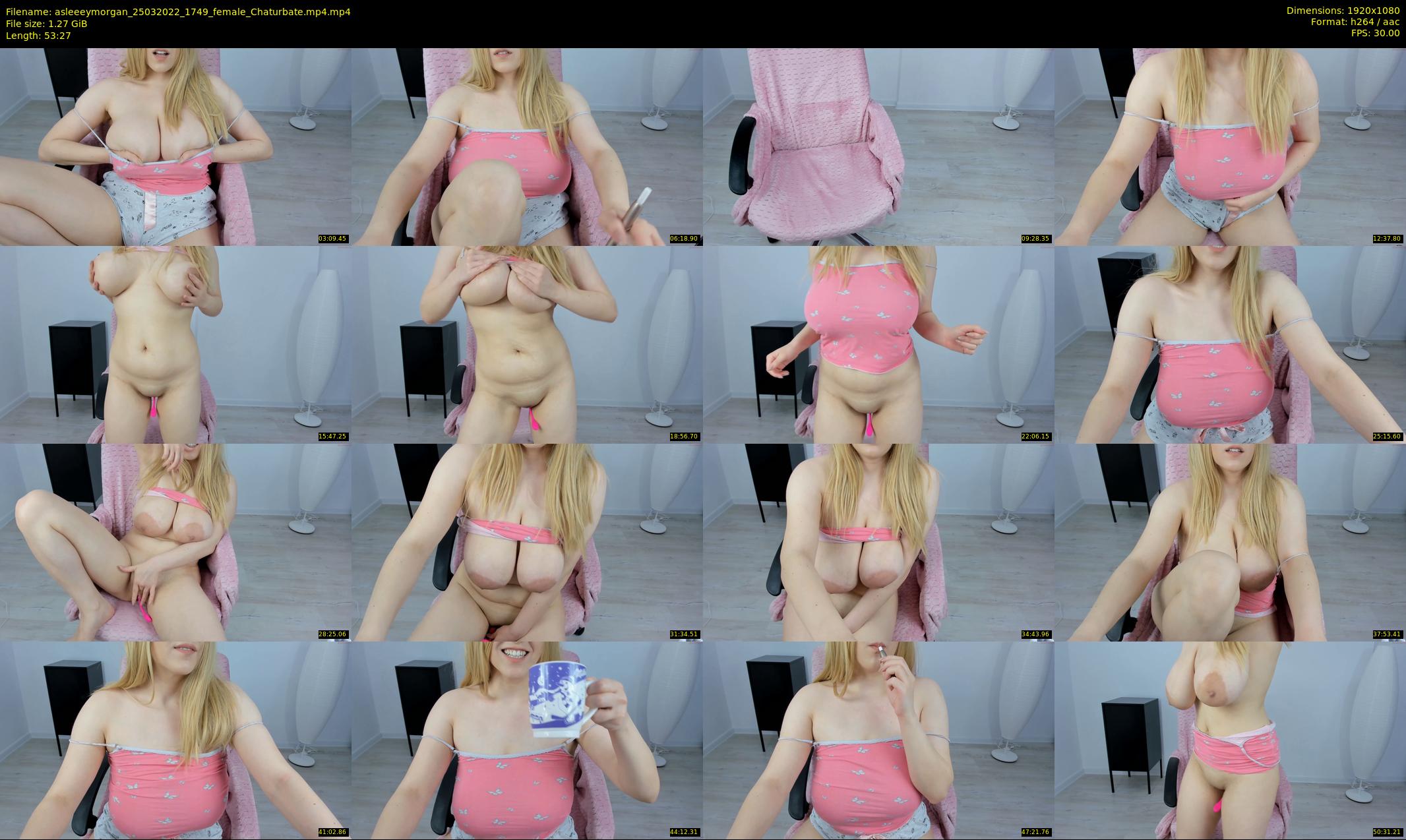 asleeeymorgan — 54 minute Chaturbate female cam show recording, 1080p, Mar 25, 2022