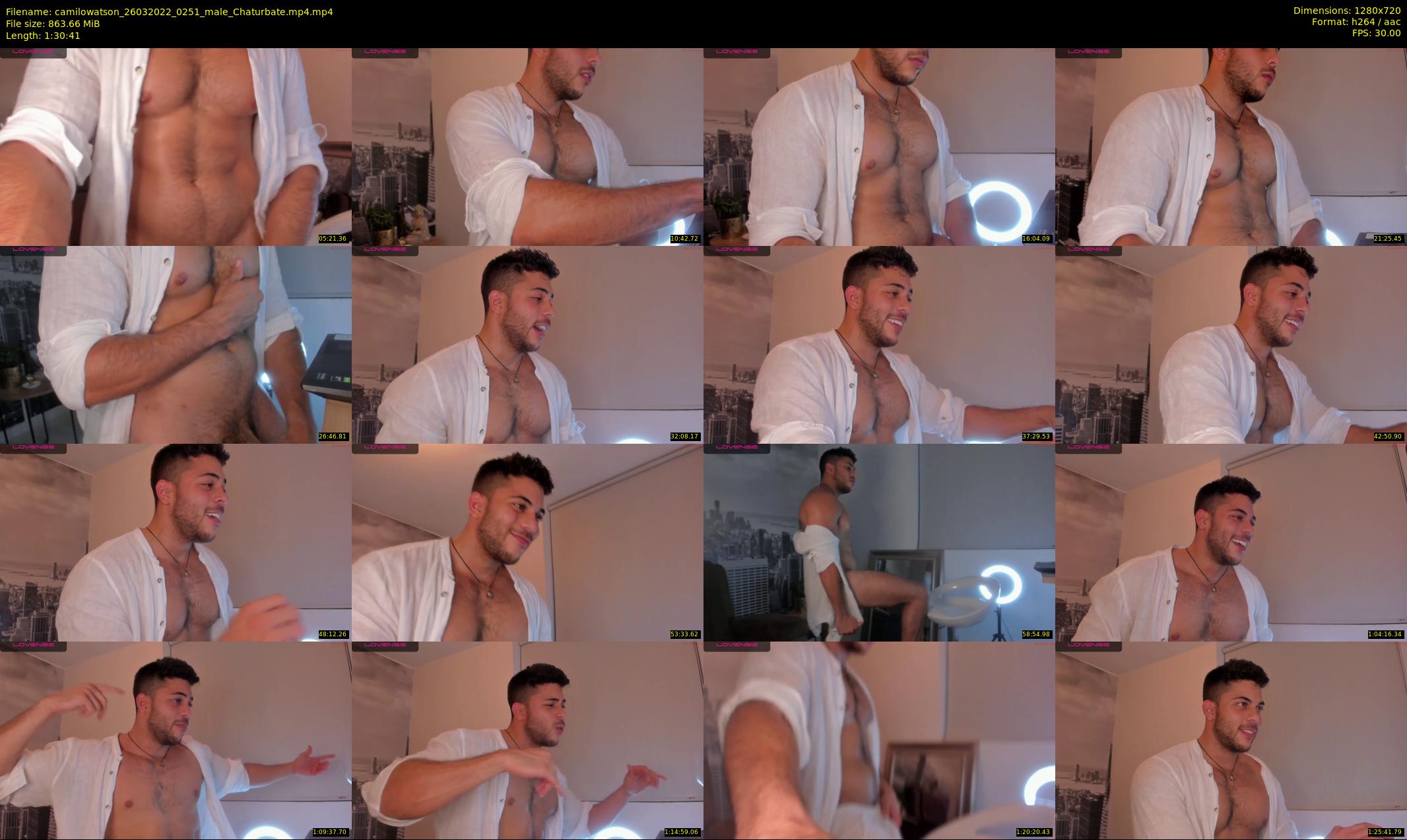 camilowatson — 91 minute Chaturbate male cam show recording, 720p, Mar 26, 2022