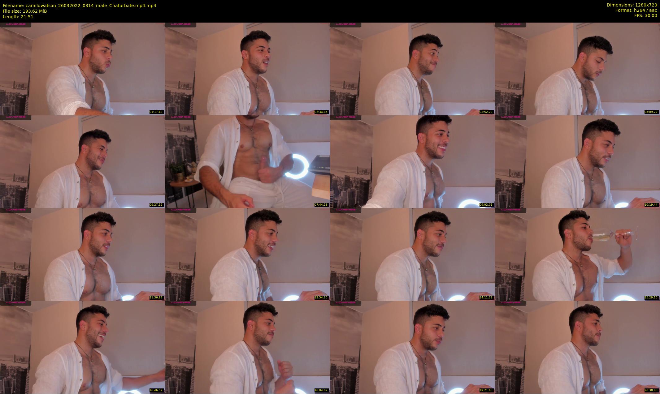 camilowatson — 22 minute Chaturbate male cam show recording, 720p, Mar 26, 2022