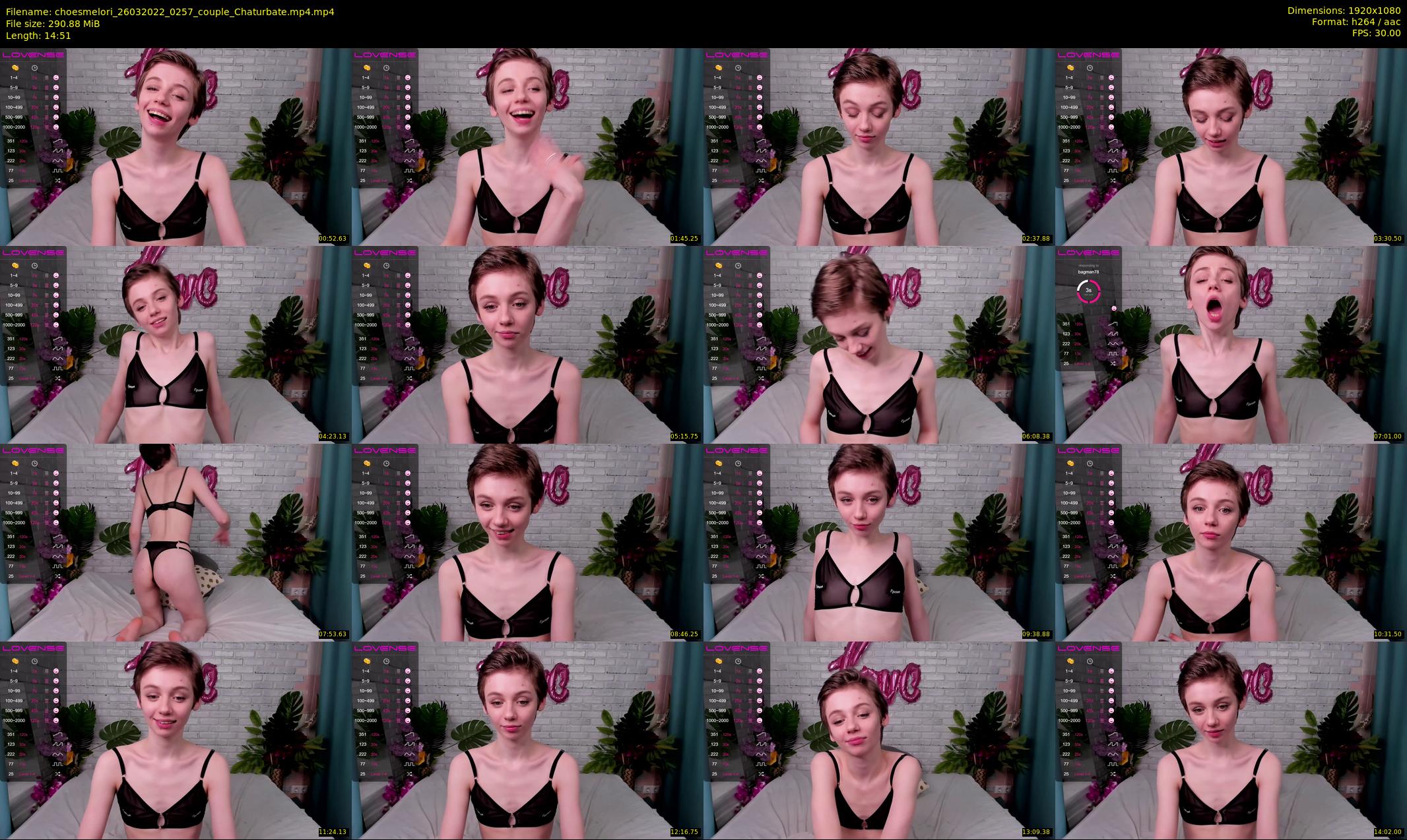 choesmelori — 15 minute Chaturbate couple cam show recording, 1080p, Mar 26, 2022