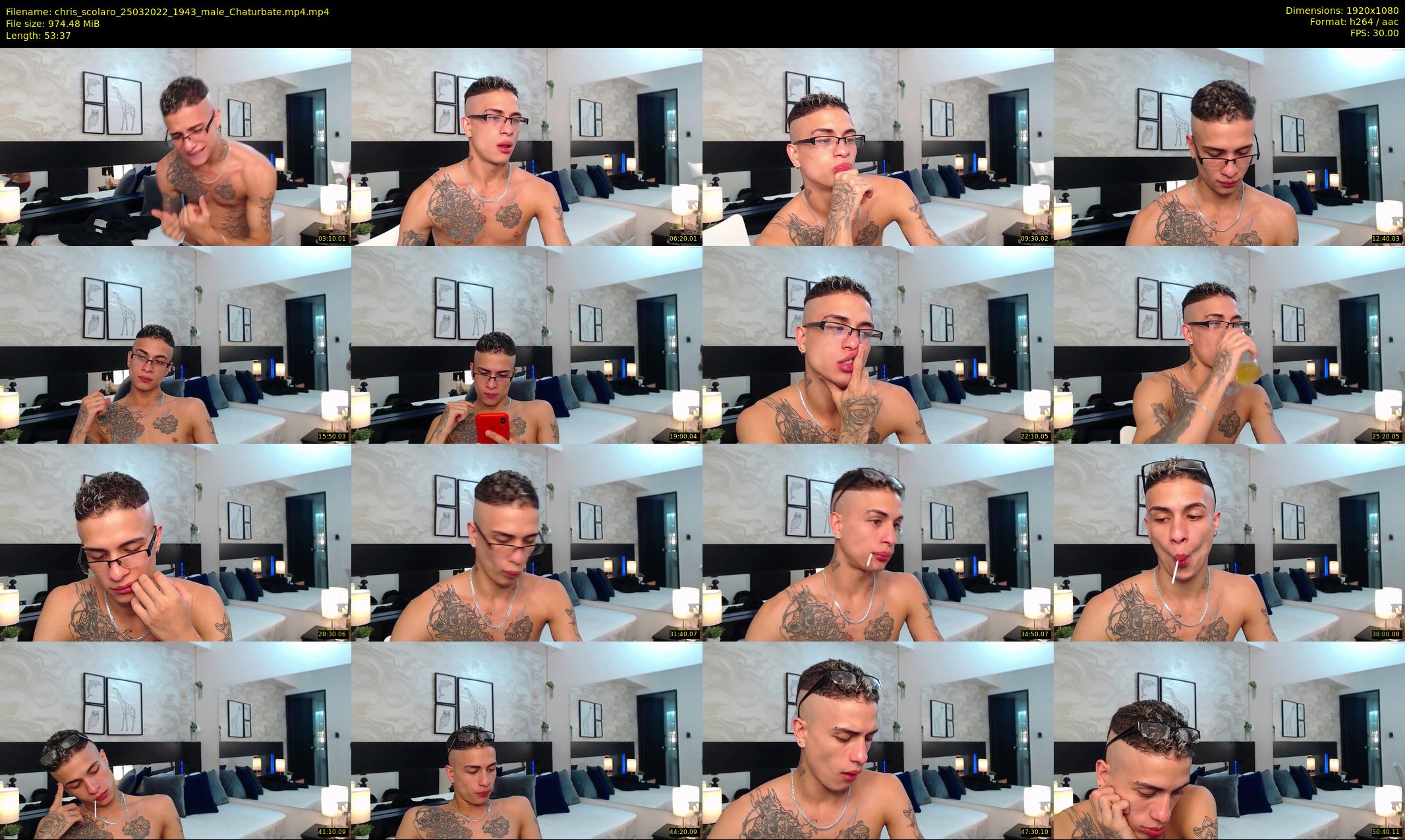 chris_scolaro — 54 minute Chaturbate male cam show recording, 1080p, Mar 25, 2022