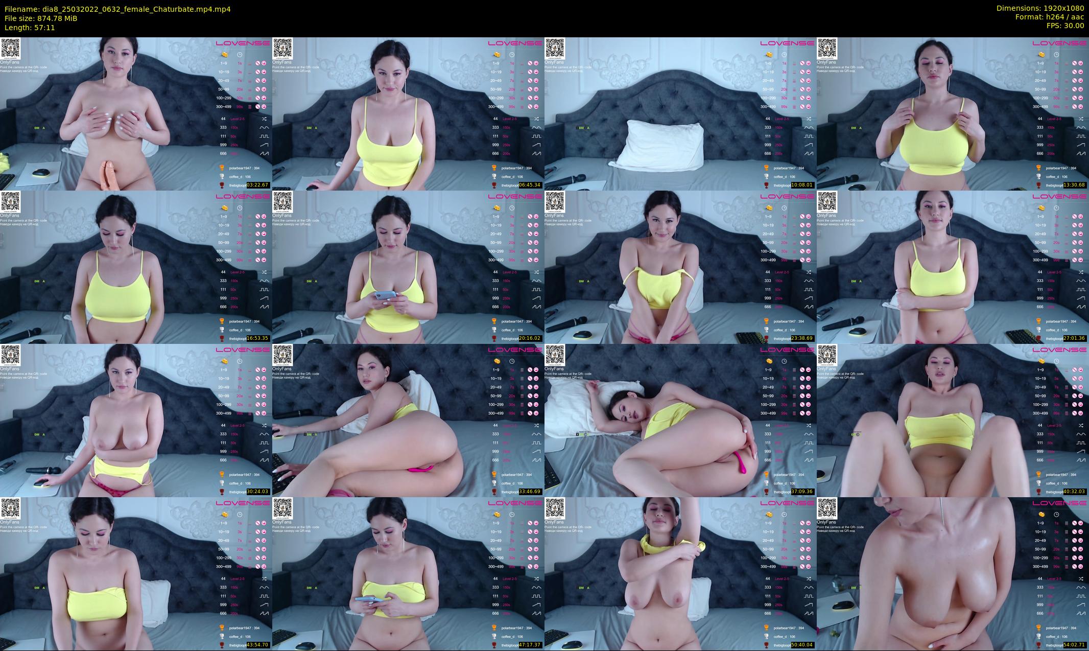 dia8 — 58 minute Chaturbate female cam show recording, 1080p, Mar 25, 2022