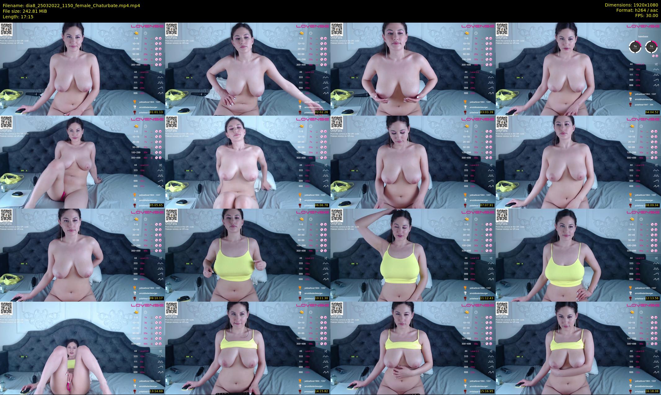 dia8 — 18 minute Chaturbate female cam show recording, 1080p, Mar 25, 2022