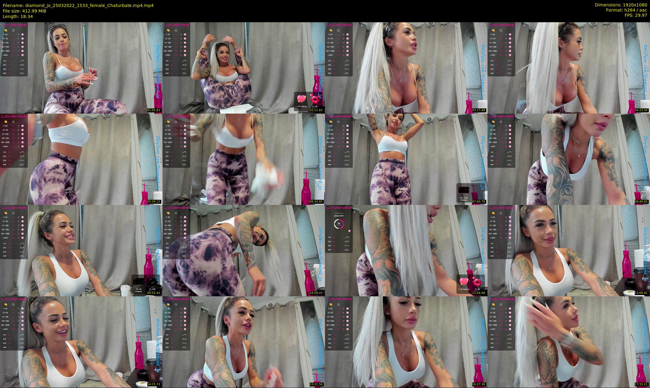 diamond_jo — 19 minute Chaturbate female cam show recording, 1080p, Mar 25, 2022