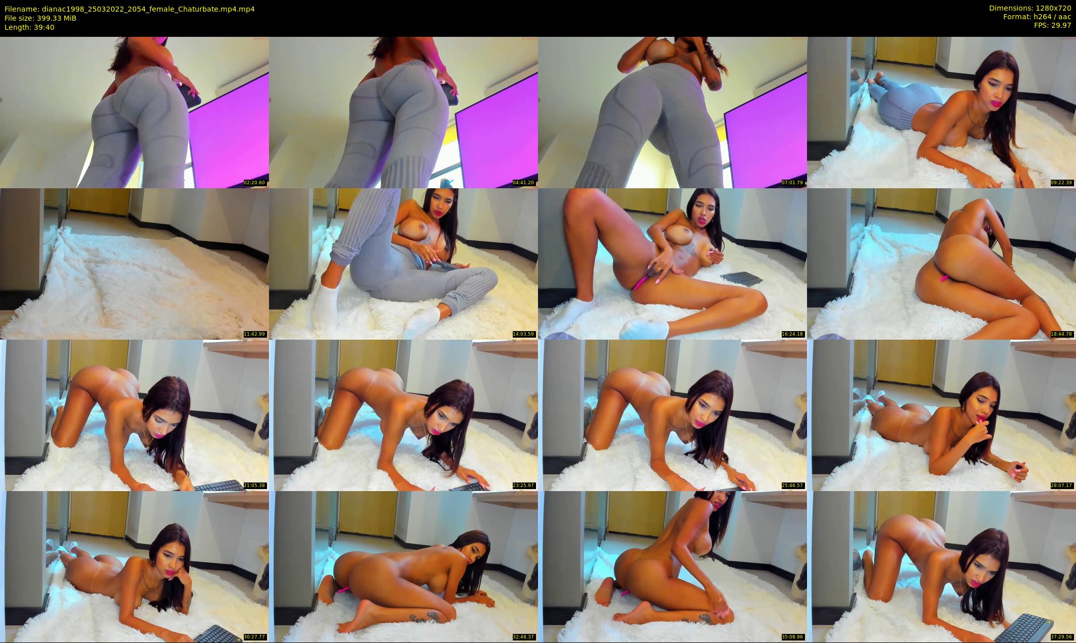 dianac1998 — 40 minute Chaturbate female cam show recording, 720p, Mar 25, 2022