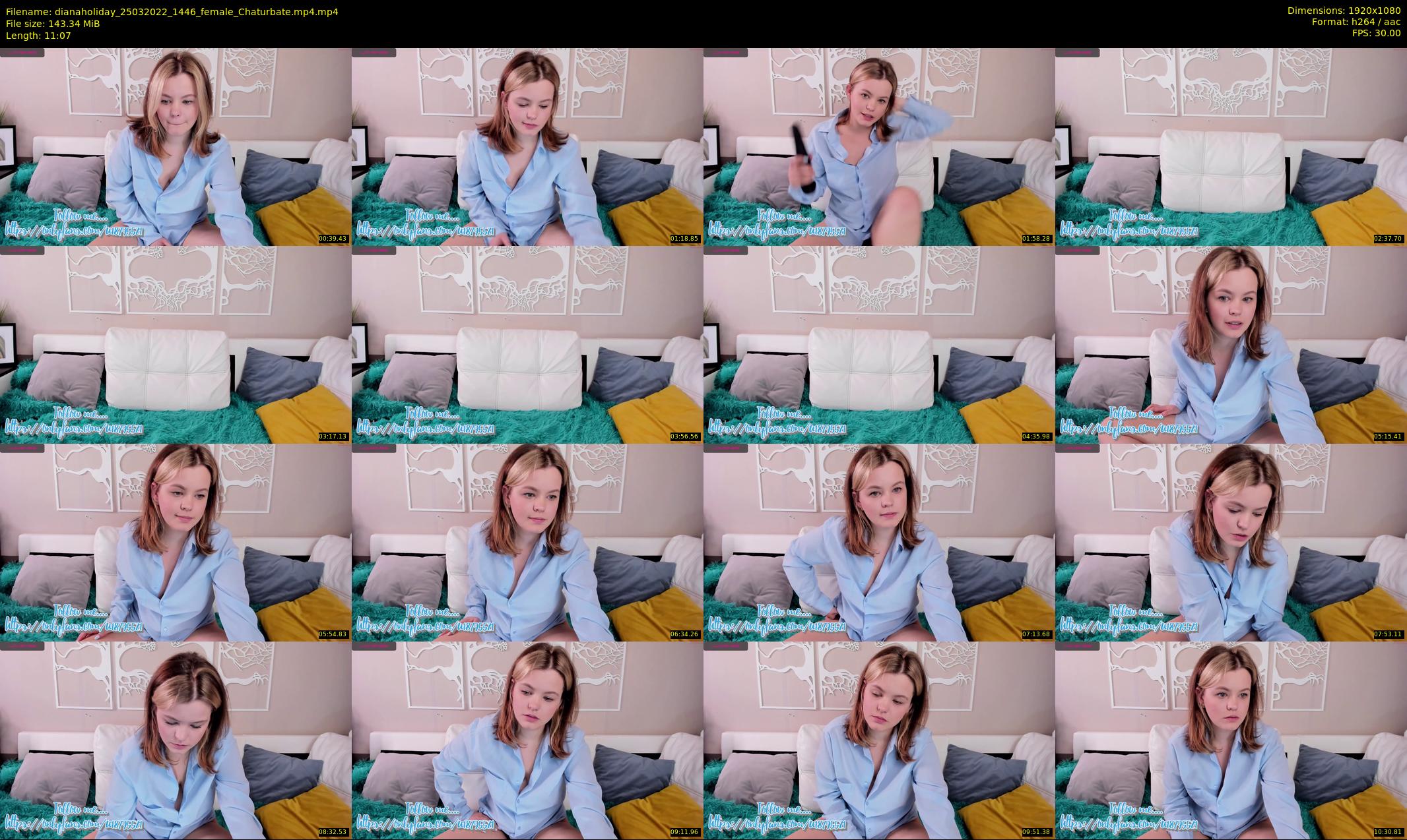 dianaholiday — 12 minute Chaturbate female cam show recording, 1080p, Mar 25, 2022