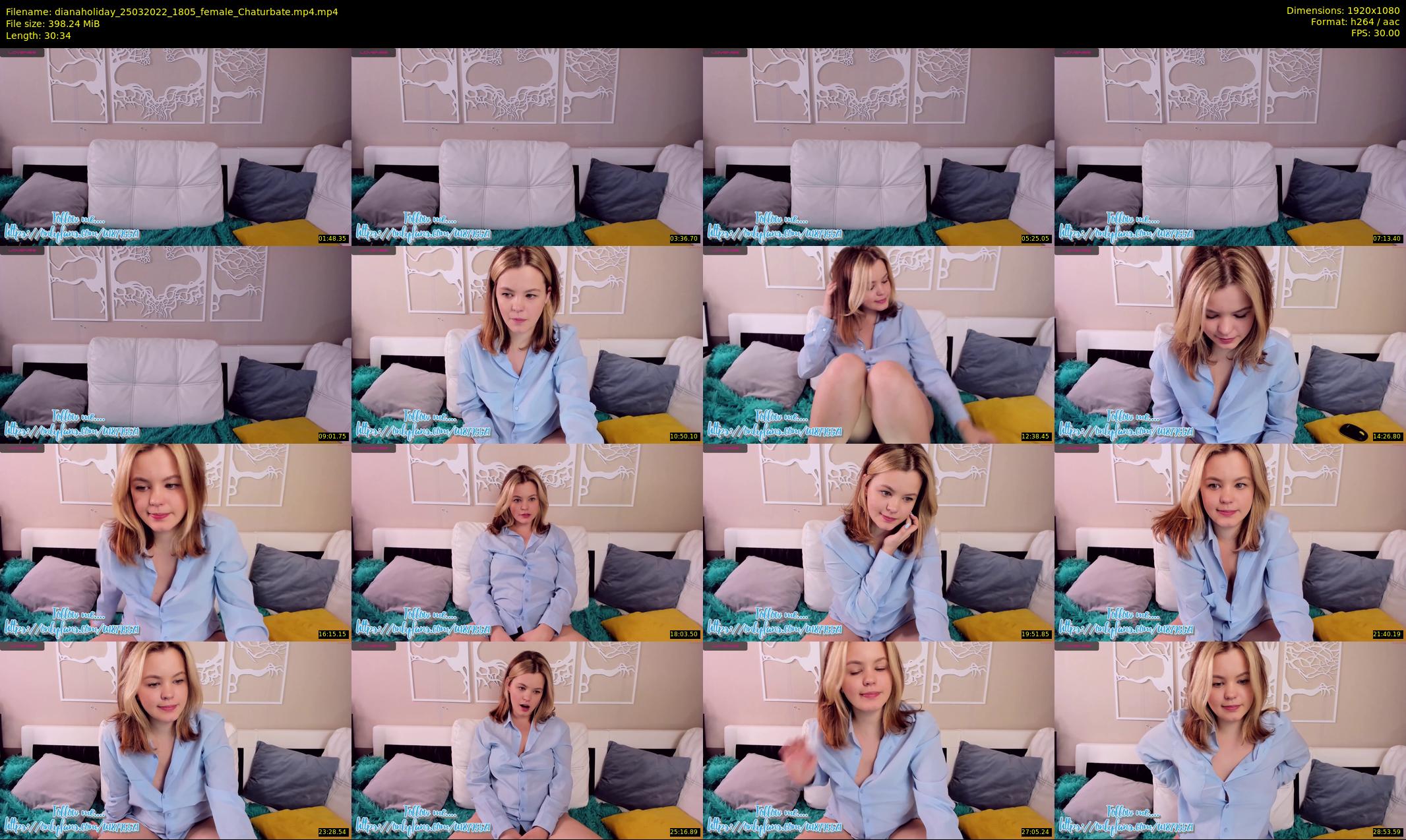 dianaholiday — 31 minute Chaturbate female cam show recording, 1080p, Mar 25, 2022