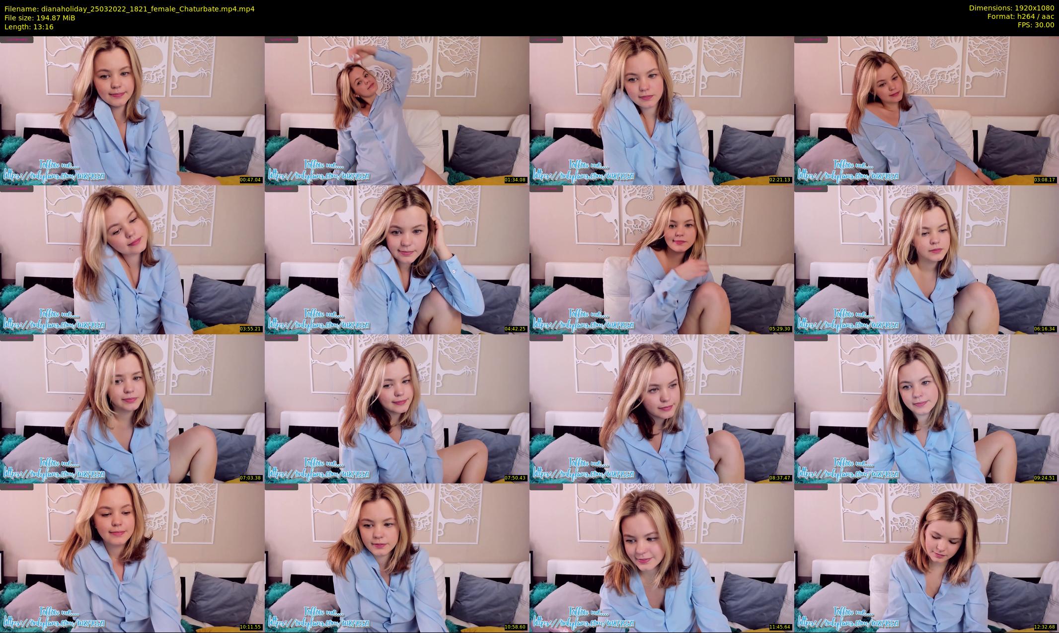 dianaholiday — 14 minute Chaturbate female cam show recording, 1080p, Mar 25, 2022