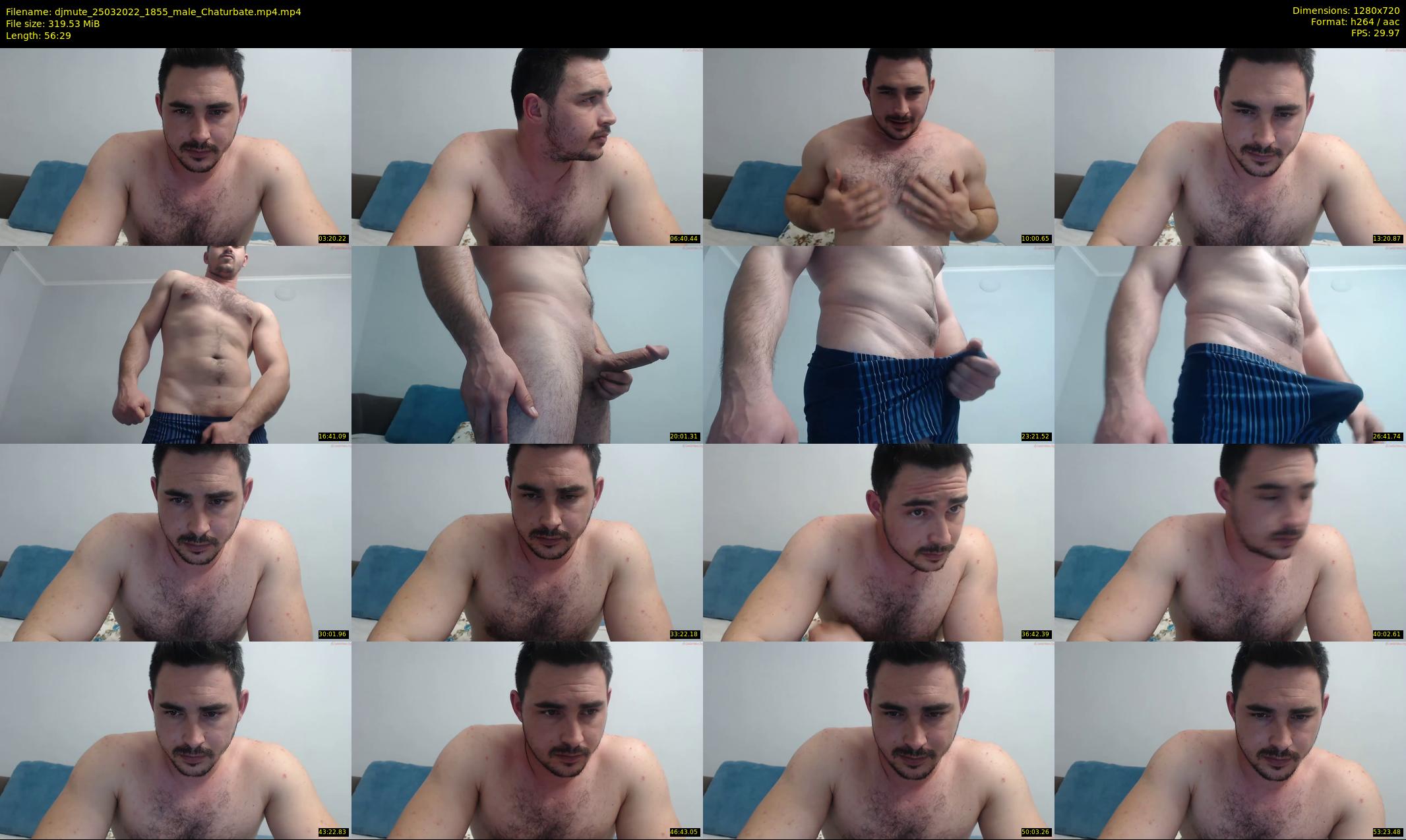 djmute — 57 minute Chaturbate male cam show recording, 720p, Mar 25, 2022