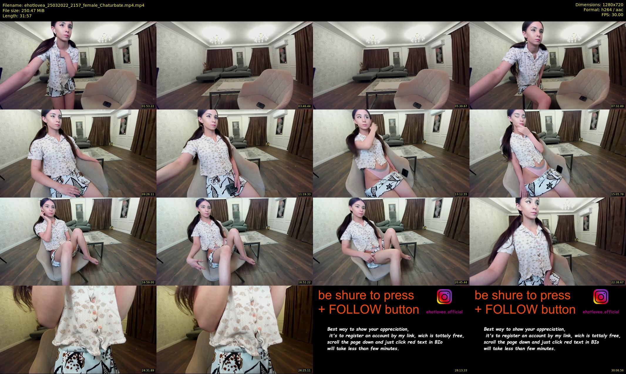 ehotlovea — 32 minute Chaturbate female cam show recording, 720p, Mar 25, 2022