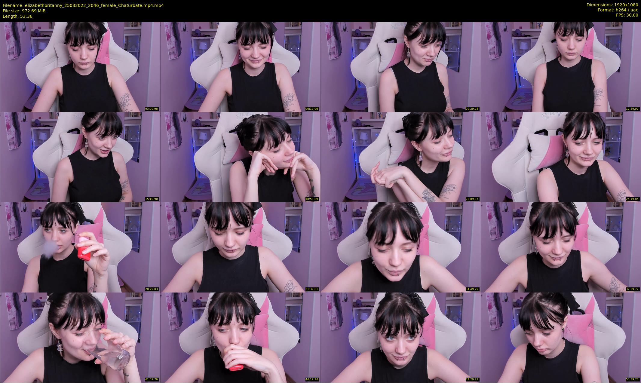 elizabethbritanny — 54 minute Chaturbate female cam show recording, 1080p, Mar 25, 2022