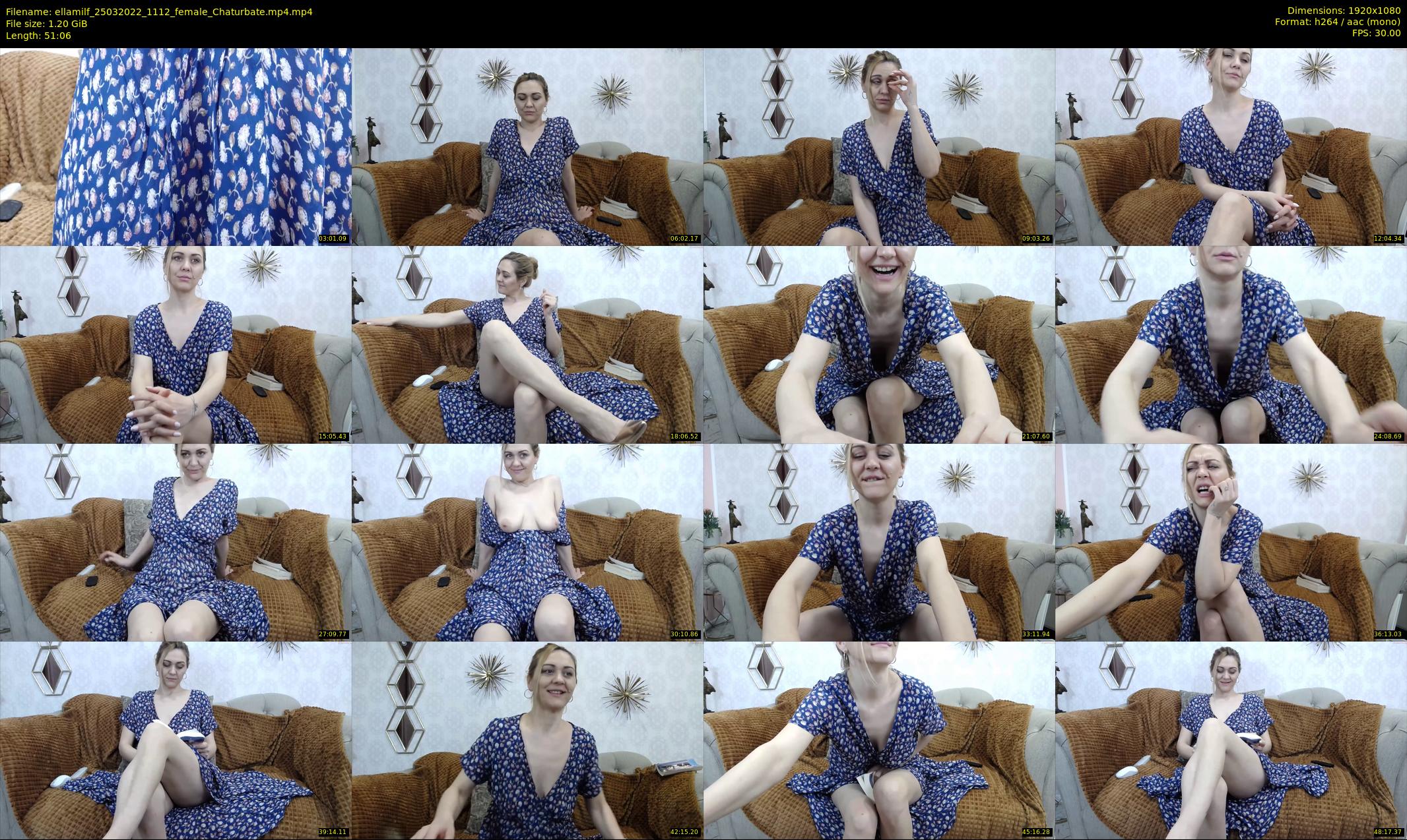 ellamilf — 52 minute Chaturbate female cam show recording, 1080p, Mar 25, 2022