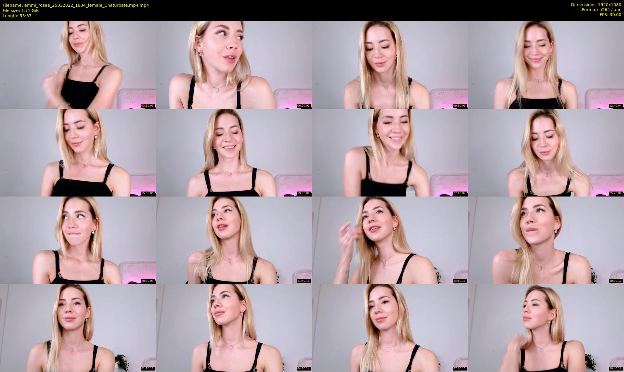 emmi_rosee — 54 minute Chaturbate female cam show recording, 1080p, Mar 25, 2022
