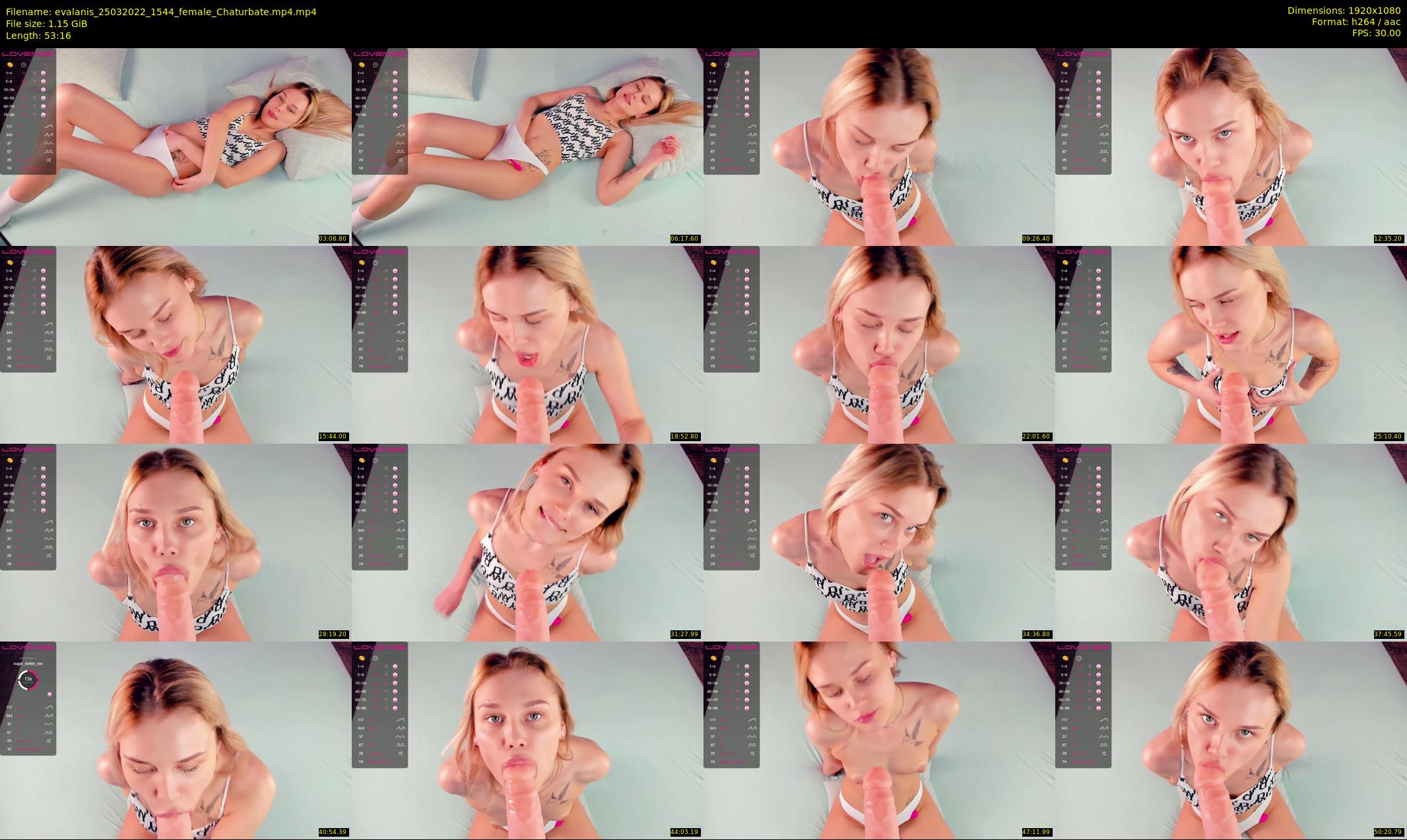 evalanis — 54 minute Chaturbate couple cam show recording, 1080p, Mar 25, 2022
