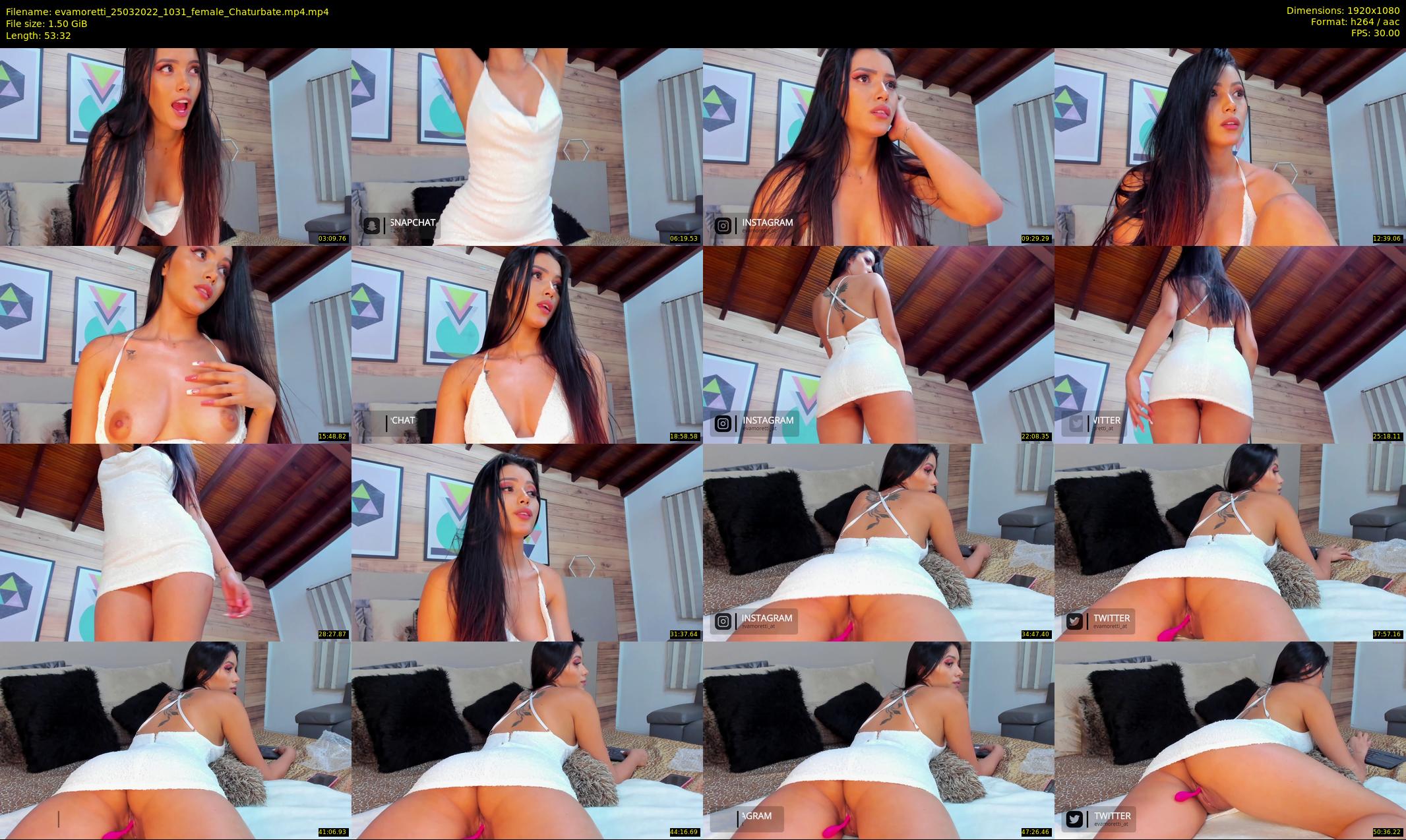 evamoretti — 54 minute Chaturbate female cam show recording, 1080p, Mar 25, 2022