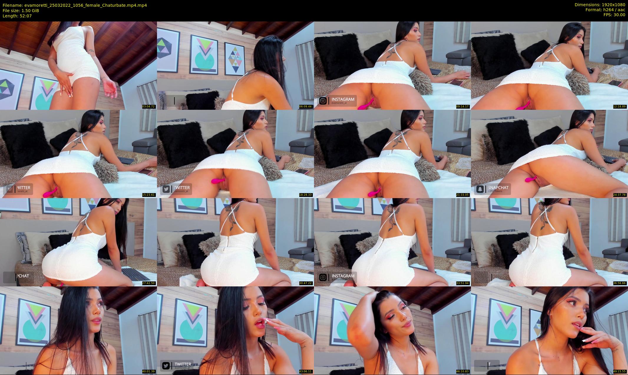 evamoretti — 53 minute Chaturbate female cam show recording, 1080p, Mar 25, 2022