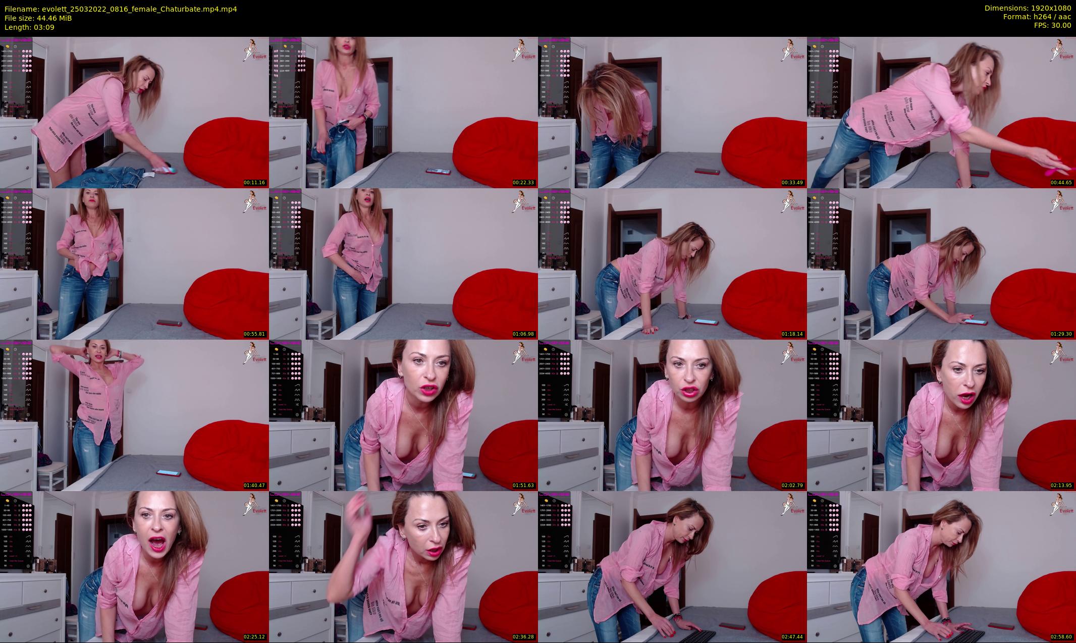 evolett — 4 minute Chaturbate female cam show recording, 1080p, Mar 25, 2022
