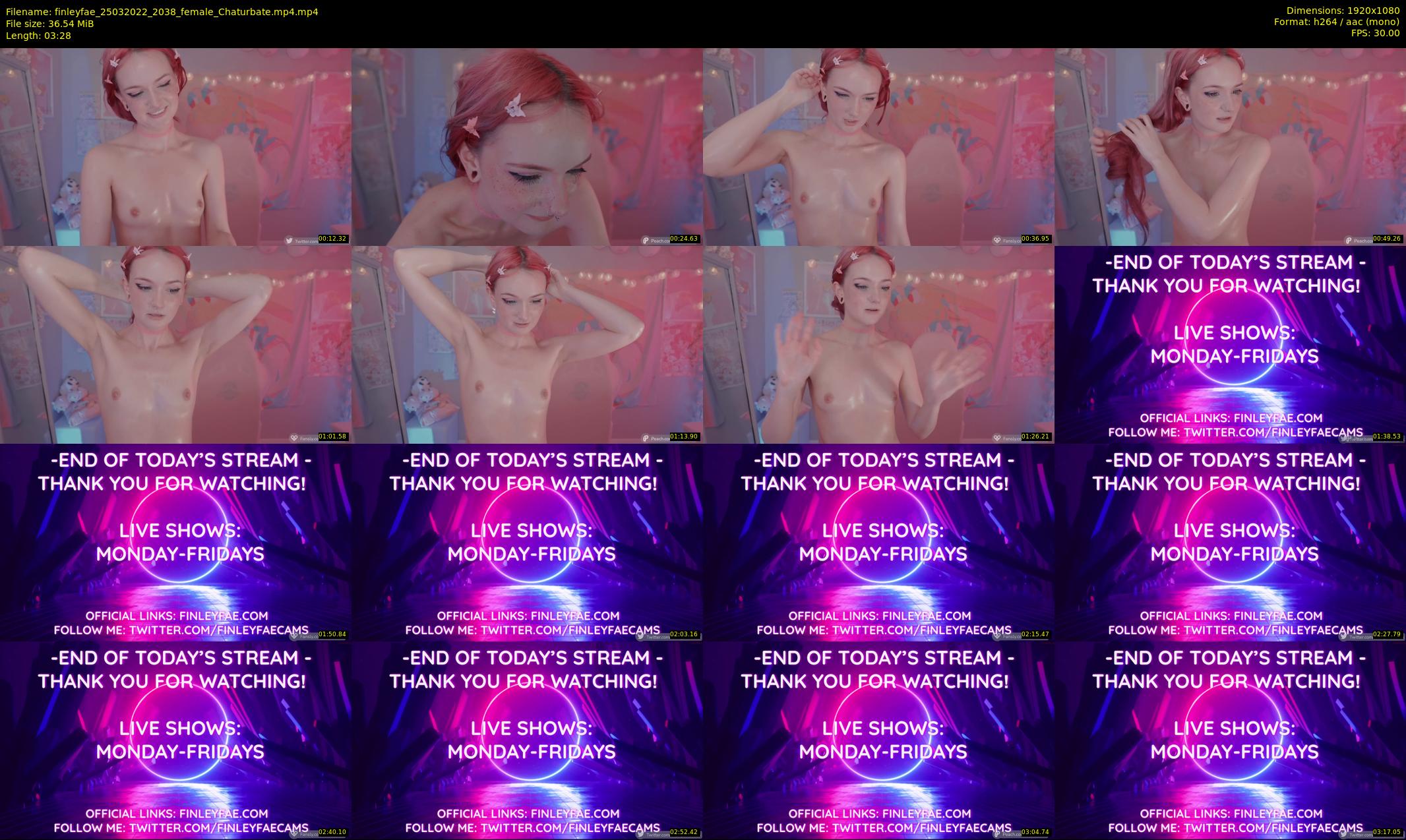 finleyfae — 4 minute Chaturbate female cam show recording, 1080p, Mar 25, 2022