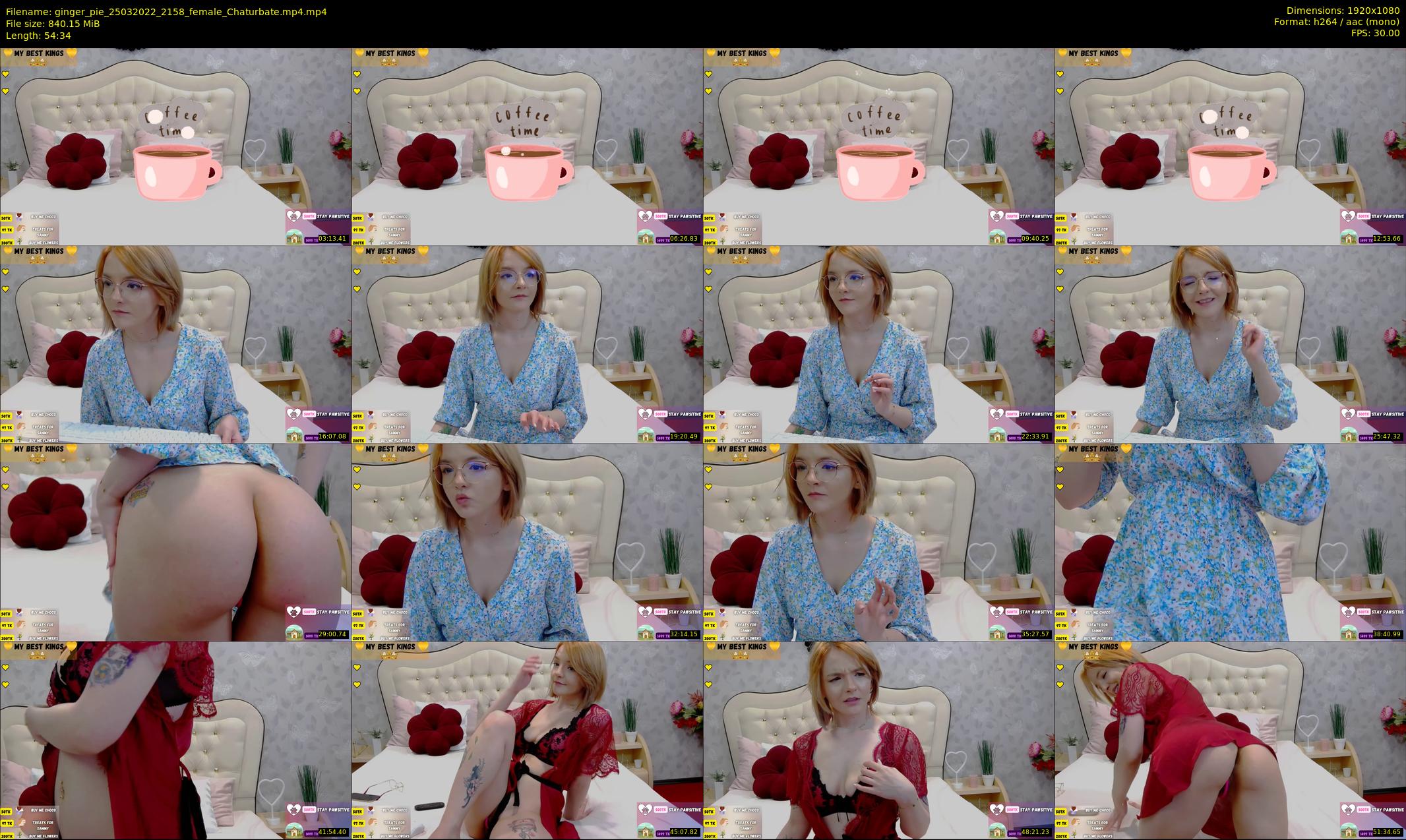 ginger_pie — 55 minute Chaturbate female cam show recording, 1080p, Mar 25, 2022