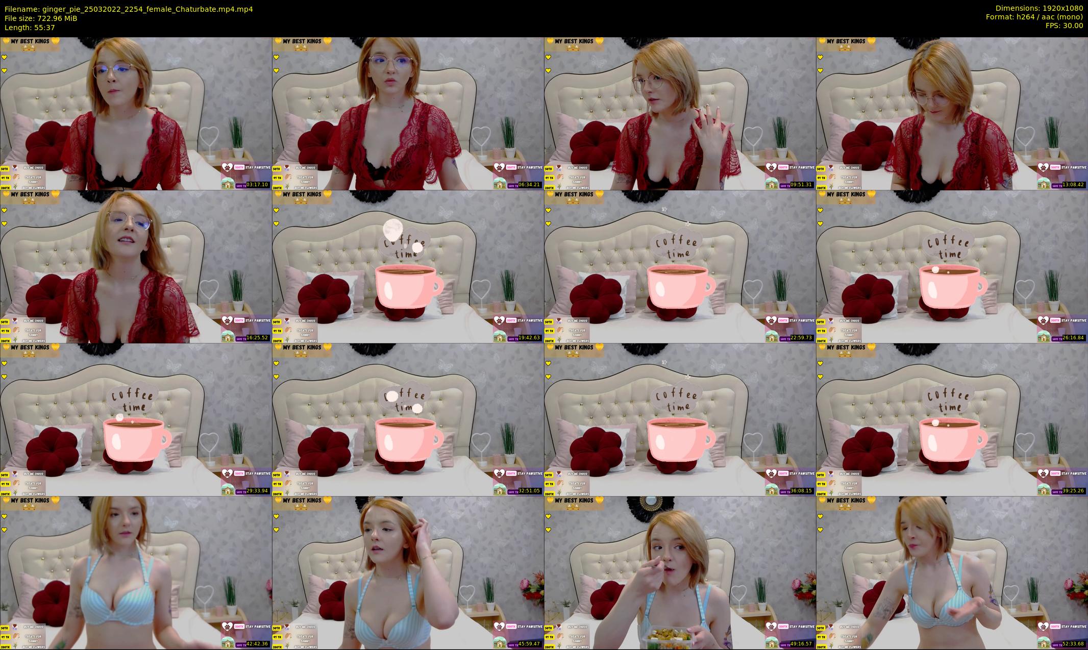ginger_pie — 56 minute Chaturbate female cam show recording, 1080p, Mar 25, 2022