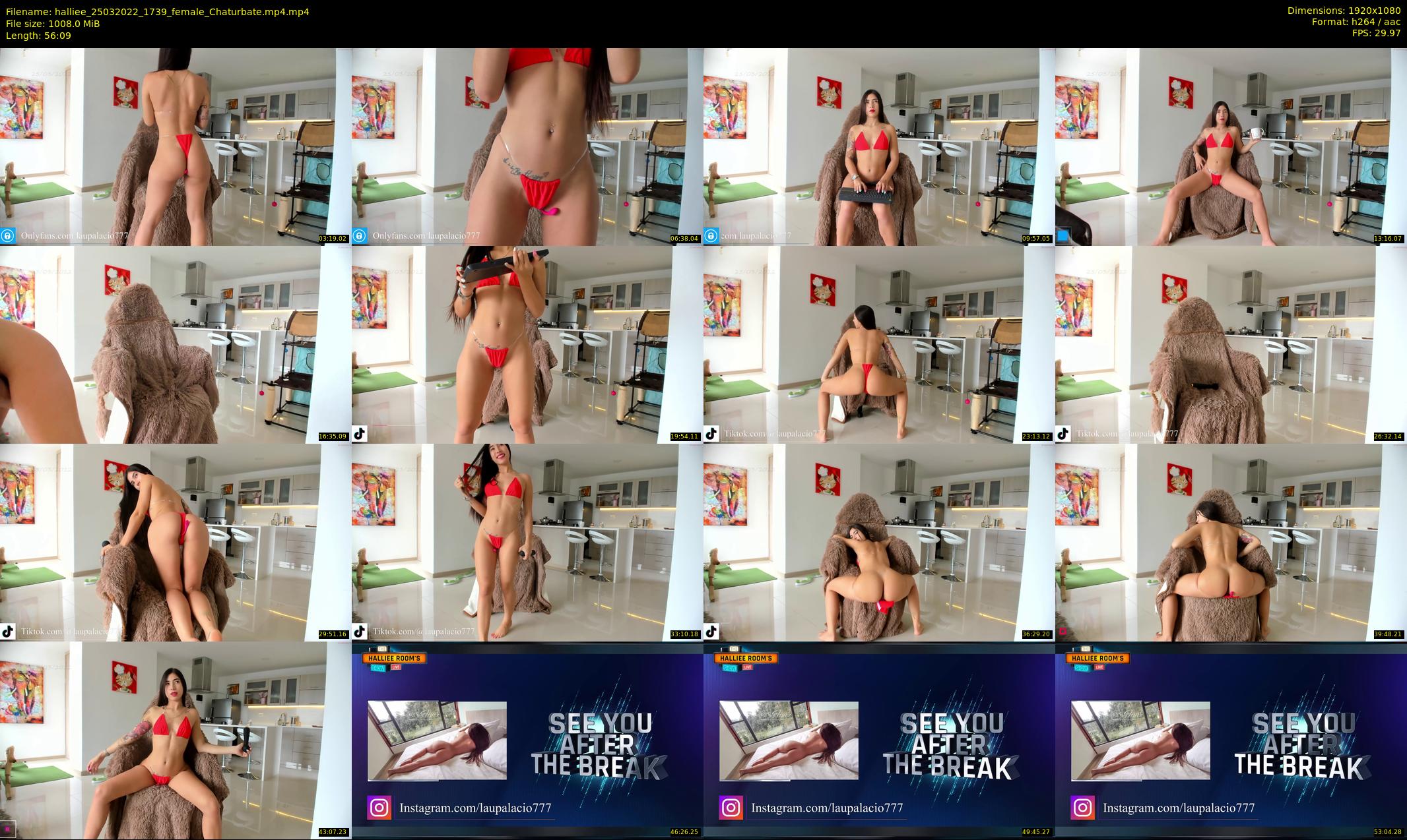 halliee — 57 minute Chaturbate couple cam show recording, 1080p, Mar 25, 2022