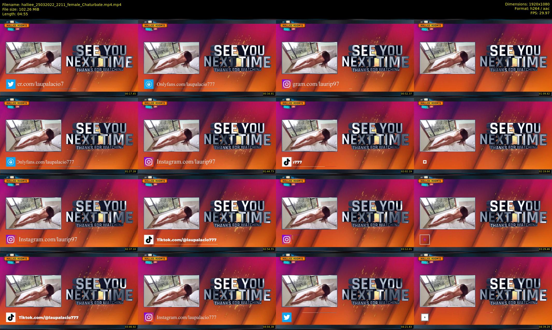 halliee — 5 minute Chaturbate couple cam show recording, 1080p, Mar 25, 2022
