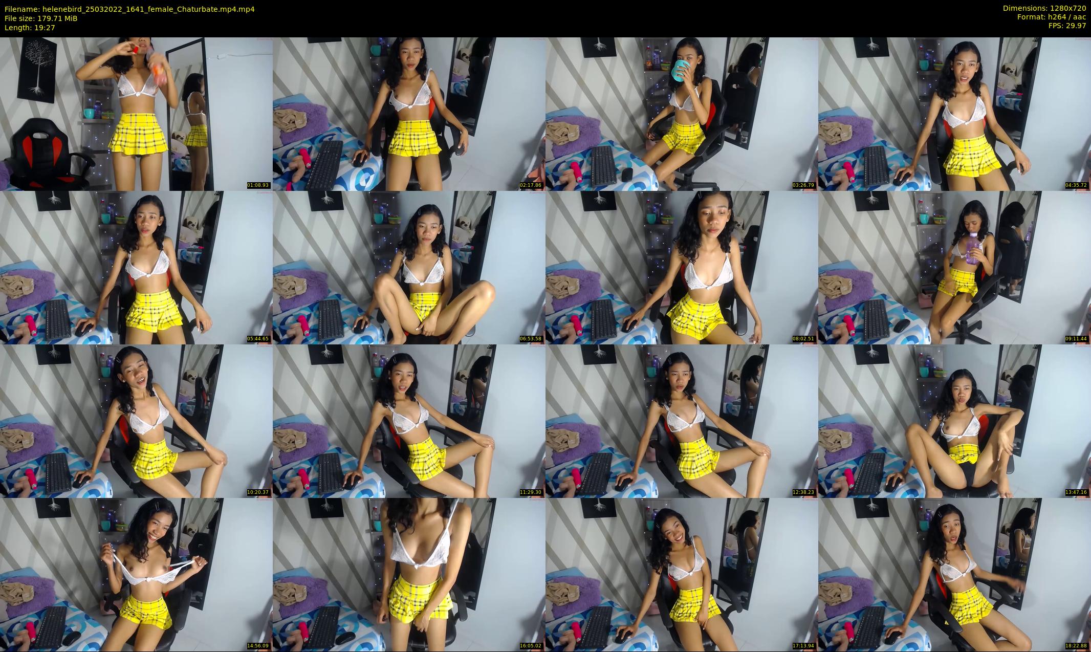 helenebird — 20 minute Chaturbate female cam show recording, 720p, Mar 25, 2022