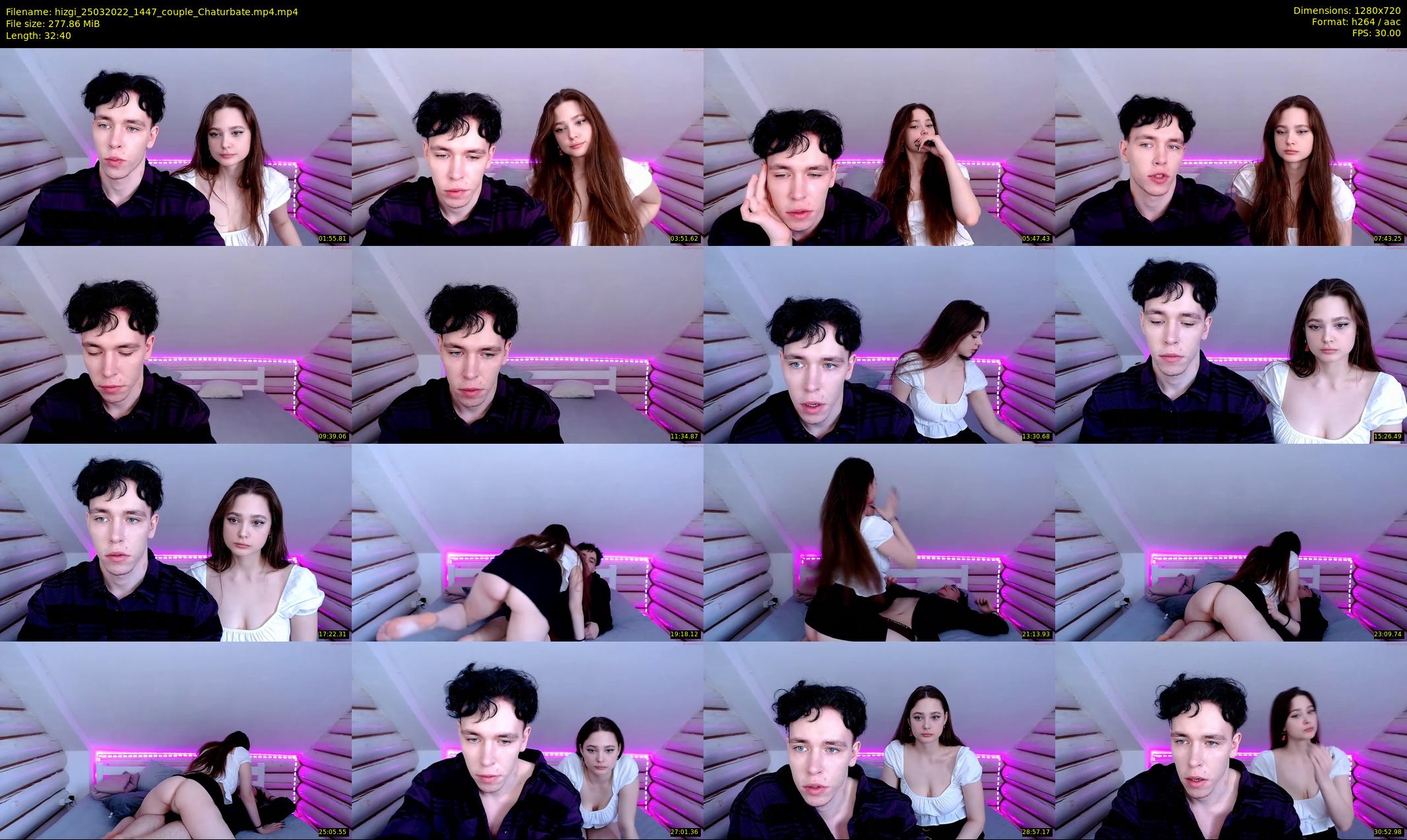 hizgi — 33 minute Chaturbate couple cam show recording, 720p, Mar 25, 2022