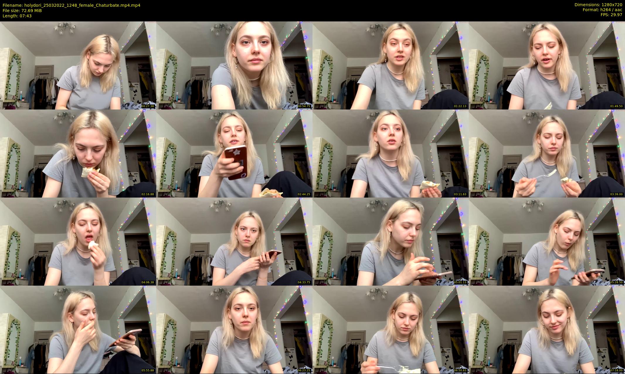 holydori — 8 minute Chaturbate female cam show recording, 720p, Mar 25, 2022