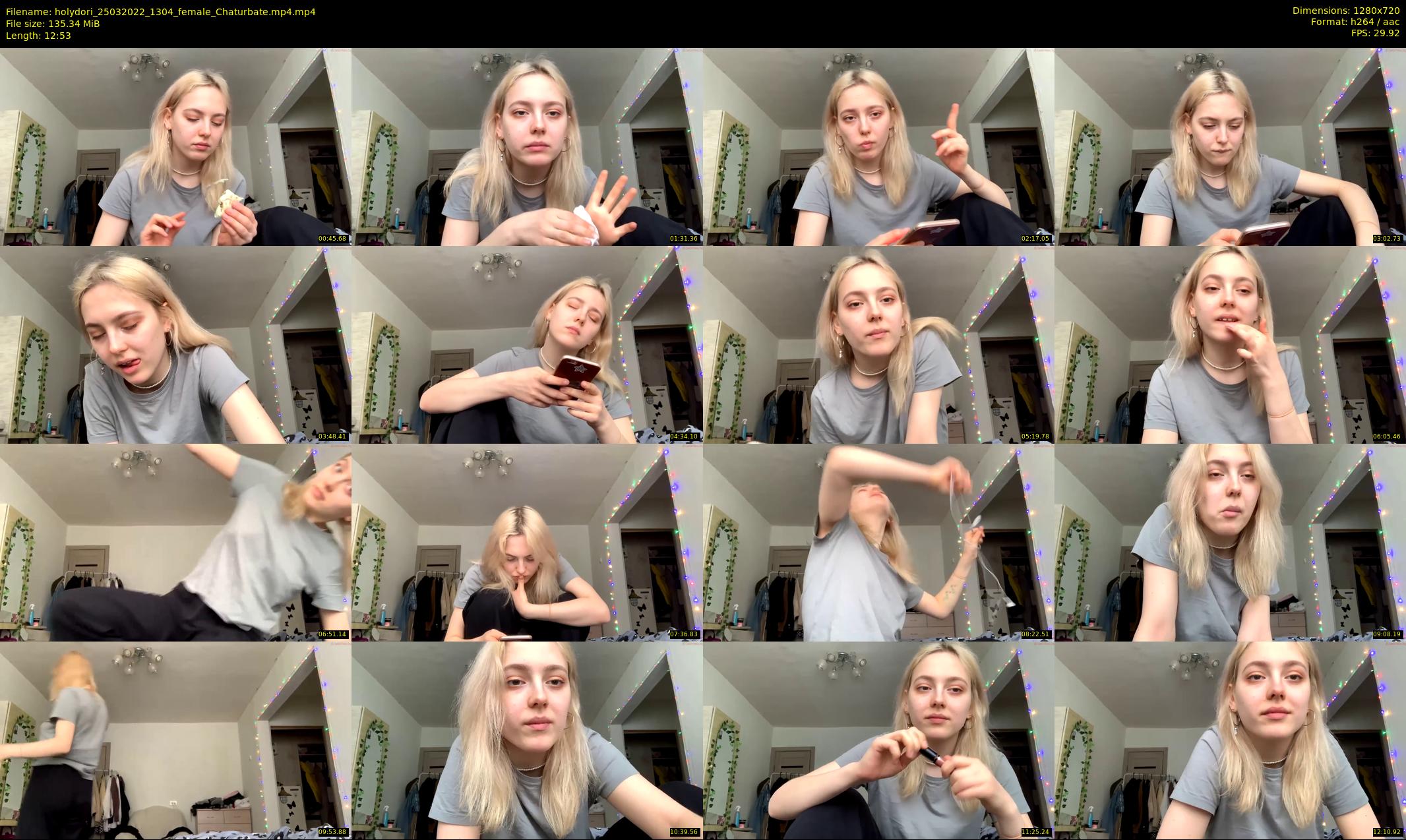 holydori — 13 minute Chaturbate female cam show recording, 720p, Mar 25, 2022