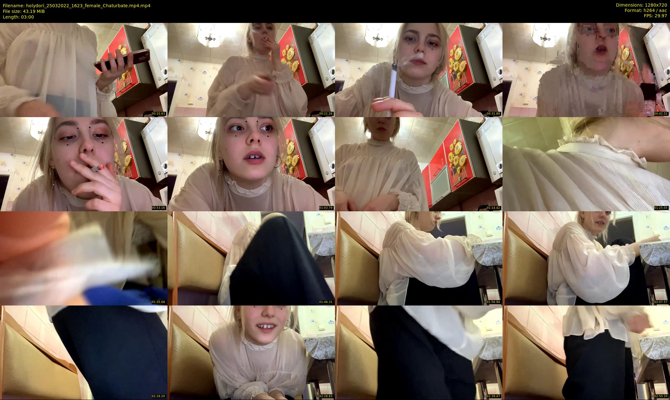 holydori — 3 minute Chaturbate female cam show recording, 720p, Mar 25, 2022