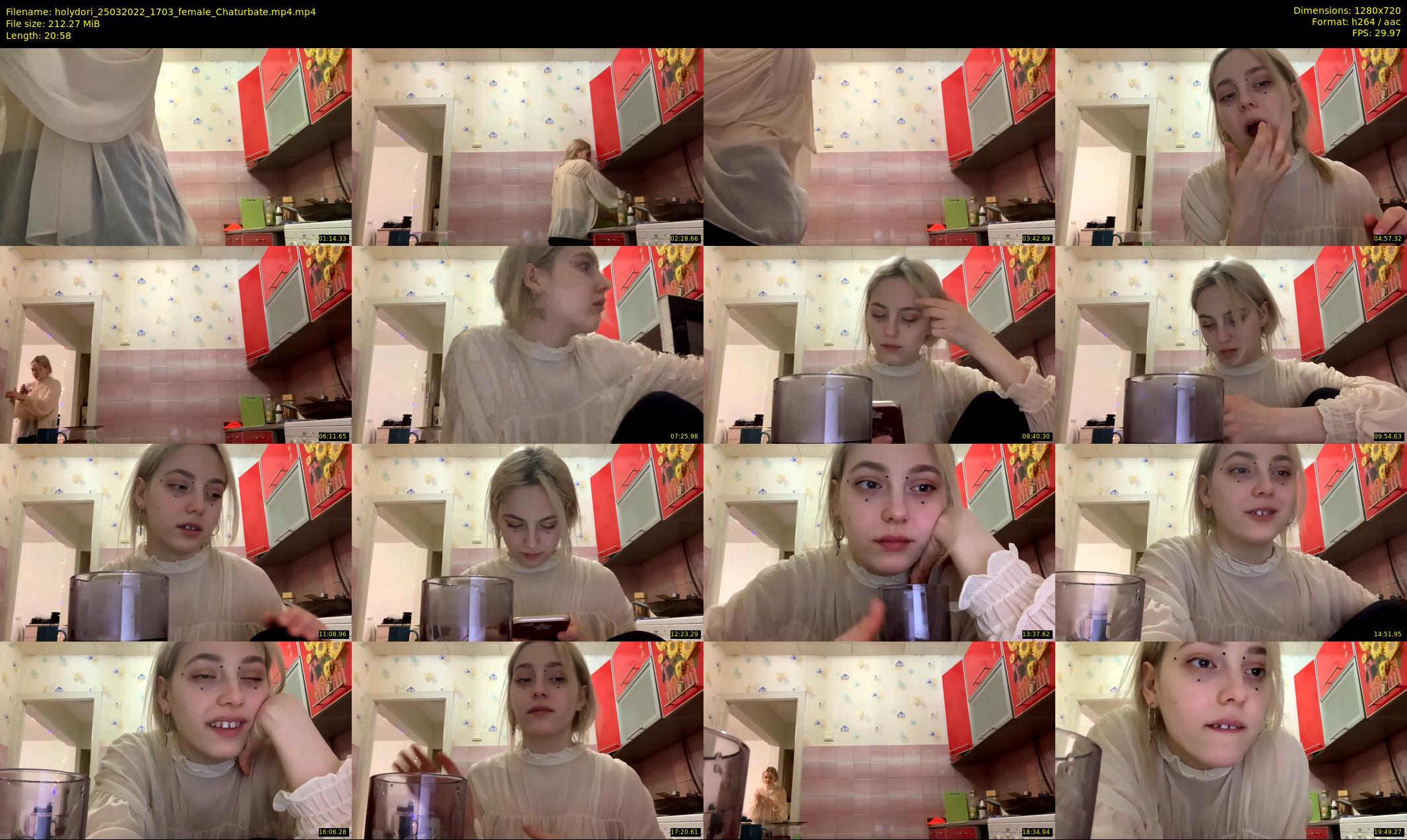 holydori — 21 minute Chaturbate female cam show recording, 720p, Mar 25, 2022