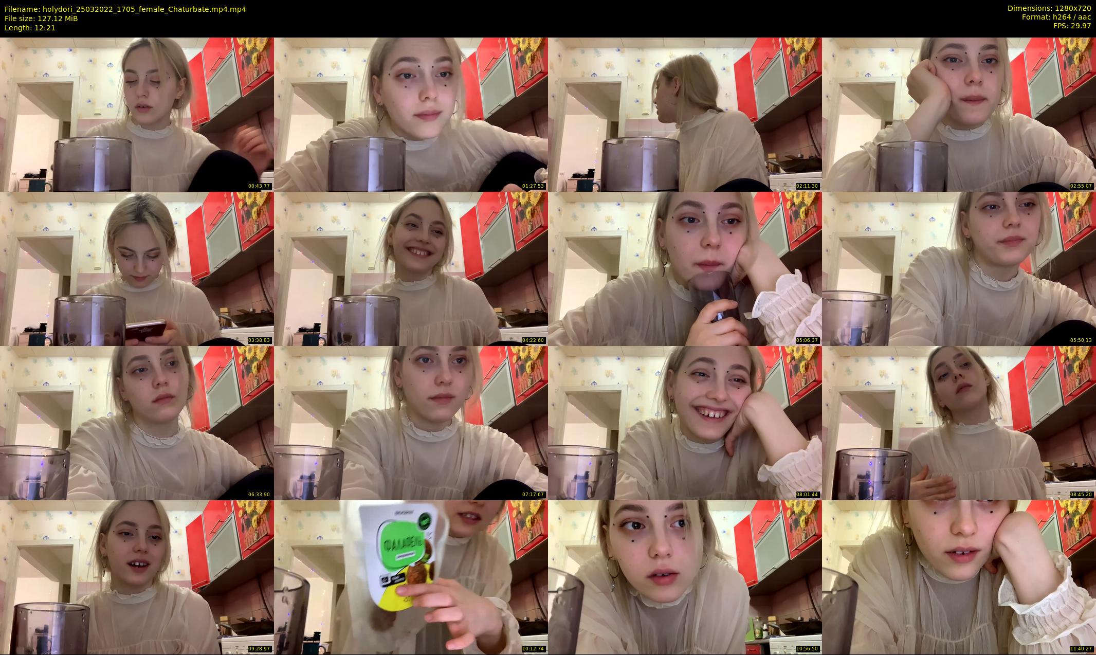 holydori — 13 minute Chaturbate female cam show recording, 720p, Mar 25, 2022