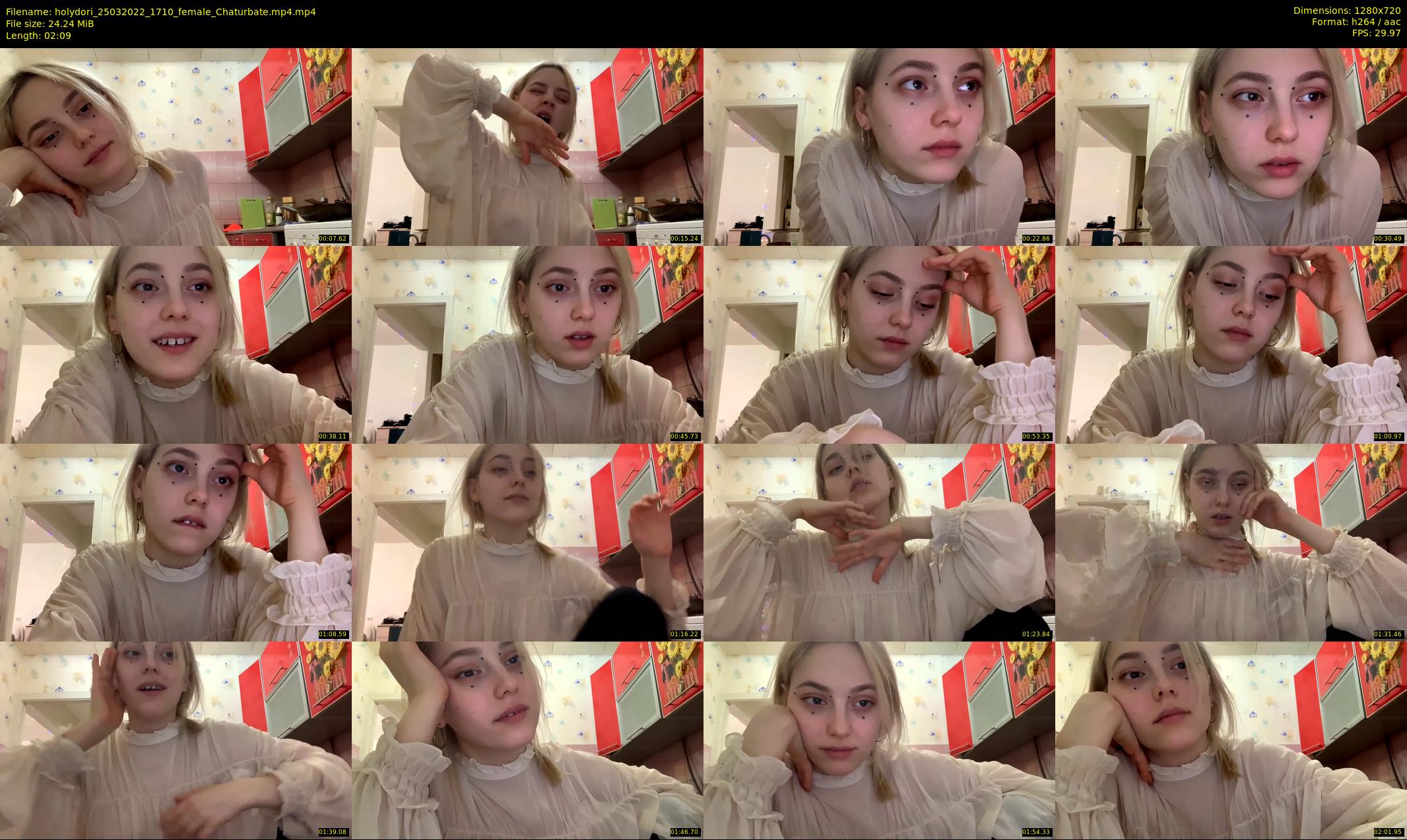 holydori — 3 minute Chaturbate female cam show recording, 720p, Mar 25, 2022
