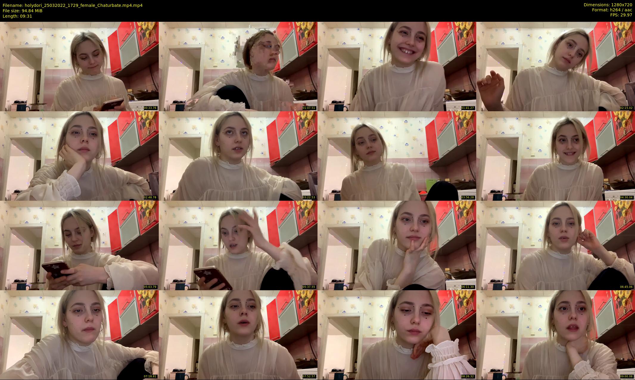 holydori — 10 minute Chaturbate female cam show recording, 720p, Mar 25, 2022