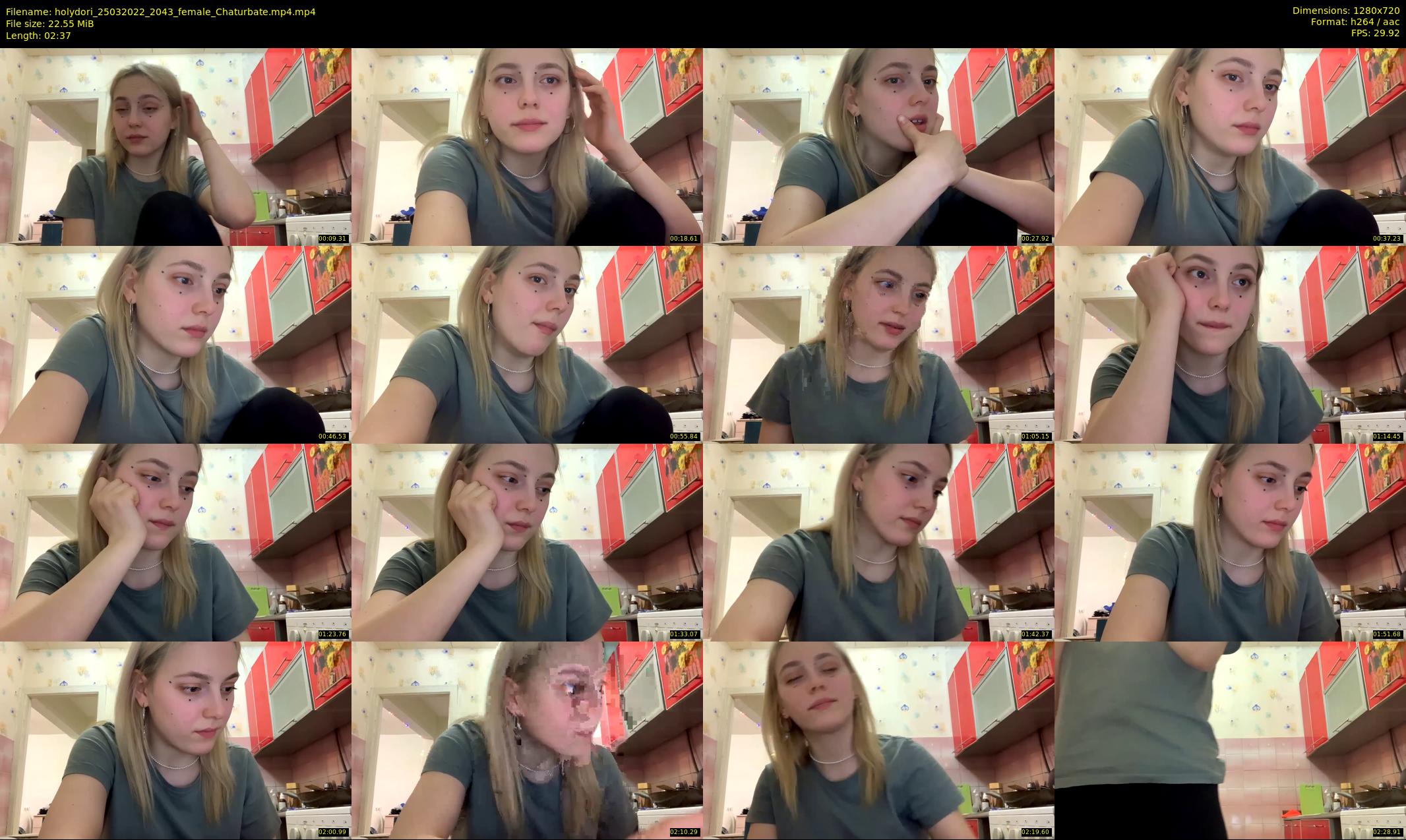 holydori — 3 minute Chaturbate female cam show recording, 720p, Mar 25, 2022