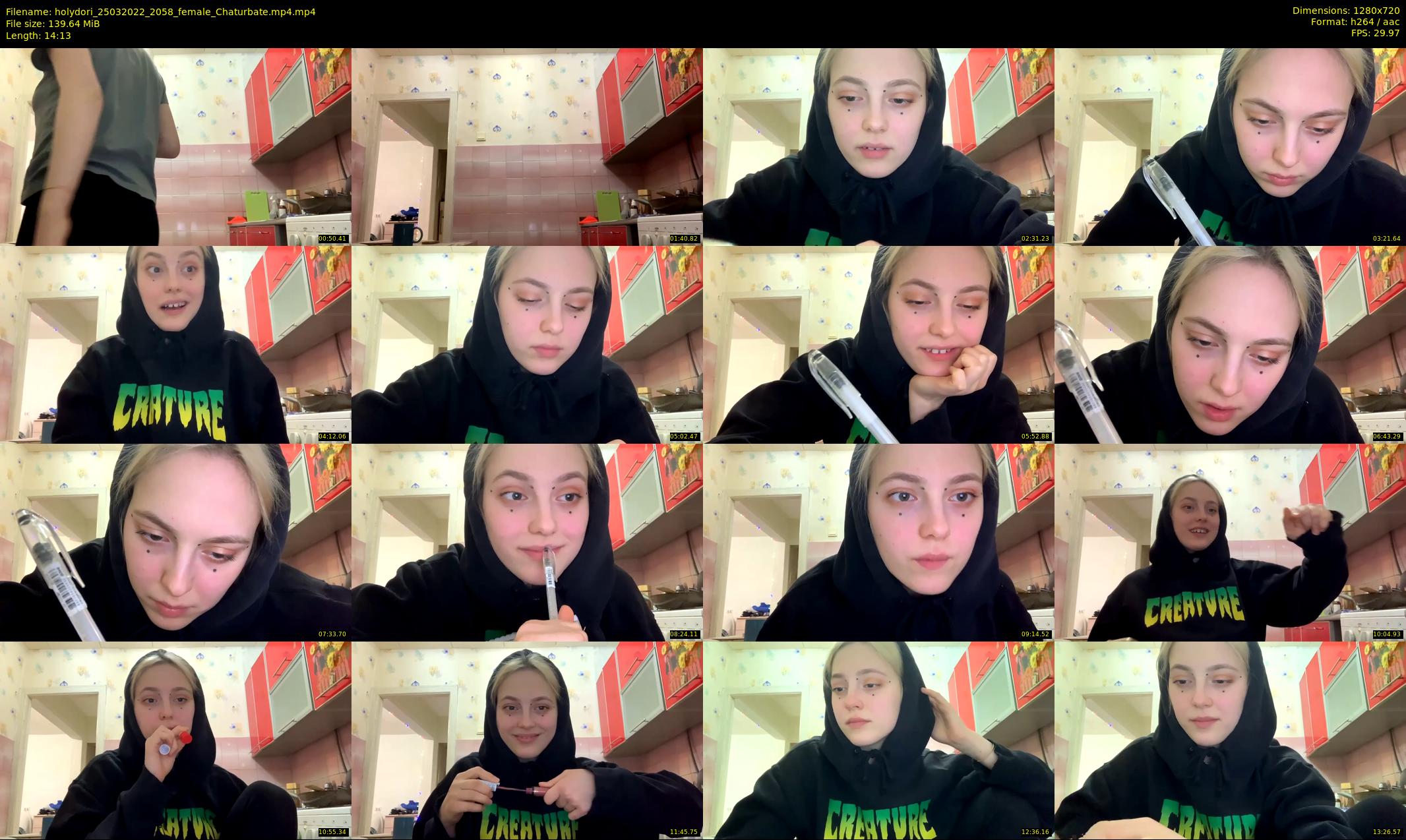 holydori — 15 minute Chaturbate female cam show recording, 720p, Mar 25, 2022