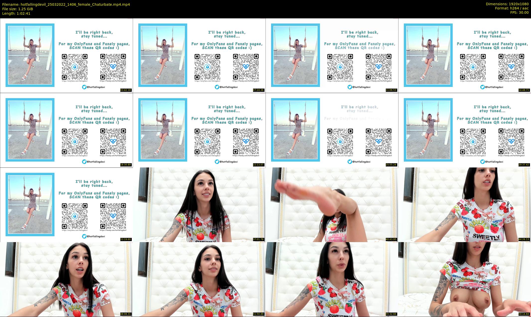 hotfallingdevil — 63 minute Chaturbate female cam show recording, 1080p, Mar 25, 2022