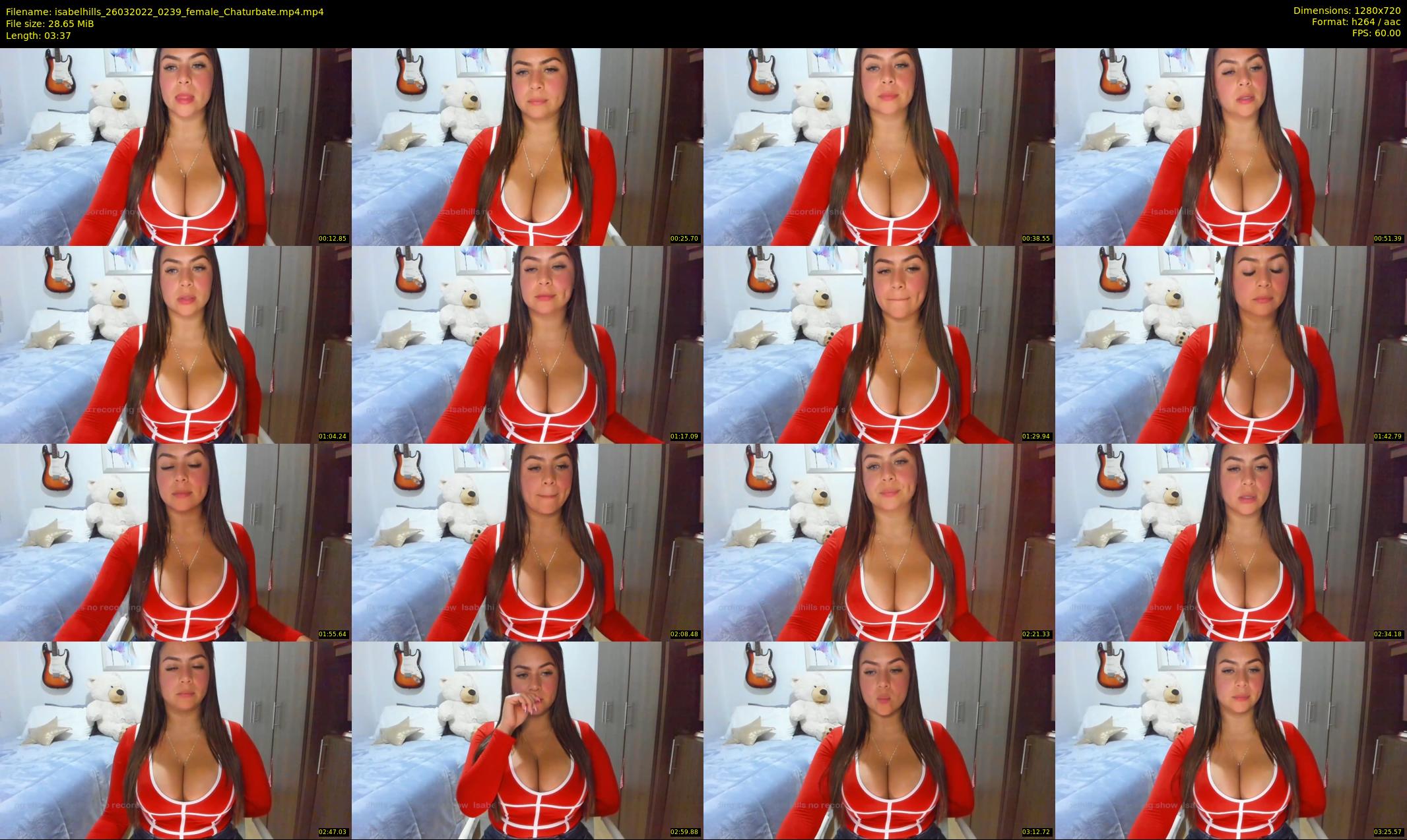 isabelhills — 4 minute Chaturbate female cam show recording, 720p, Mar 26, 2022