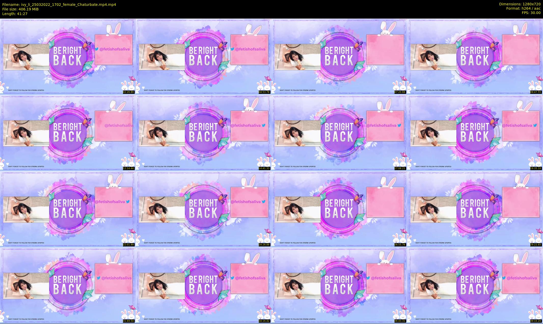 ivy_li — 42 minute Chaturbate female cam show recording, 720p, Mar 25, 2022