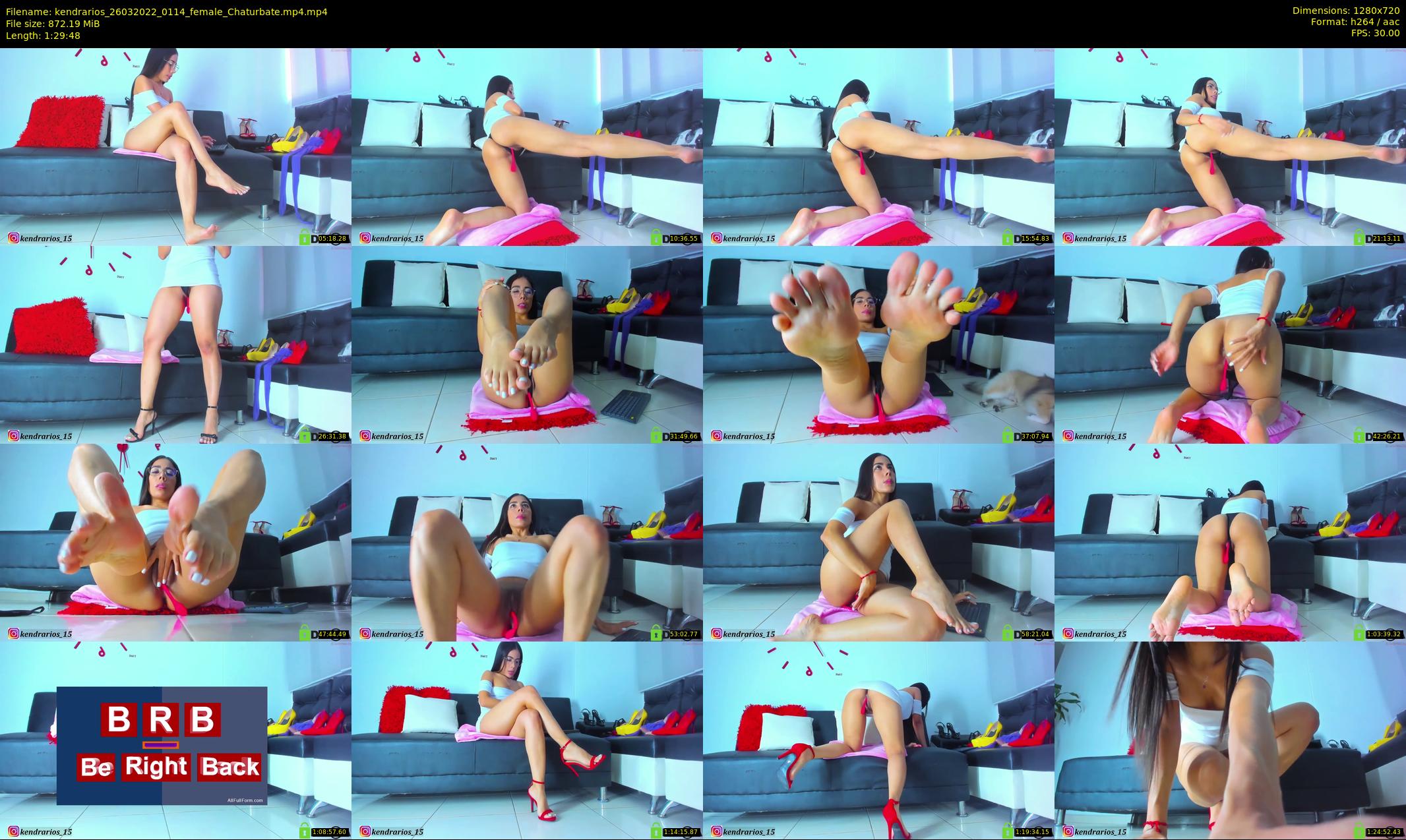 kendrarios — 90 minute Chaturbate female cam show recording, 720p, Mar 26, 2022