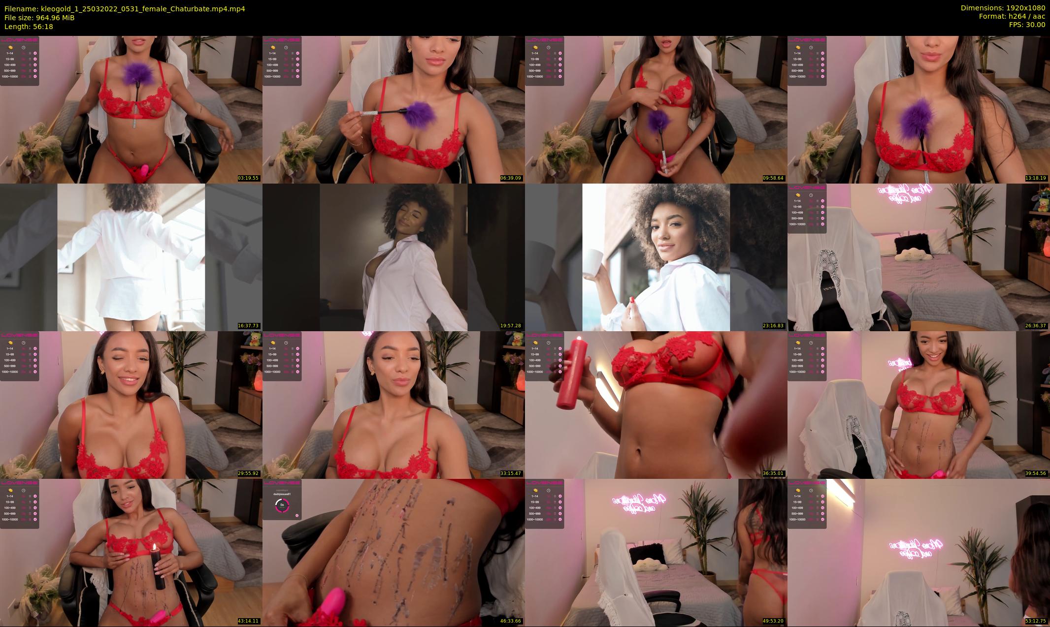 kleogold_1 — 57 minute Chaturbate female cam show recording, 1080p, Mar 25, 2022