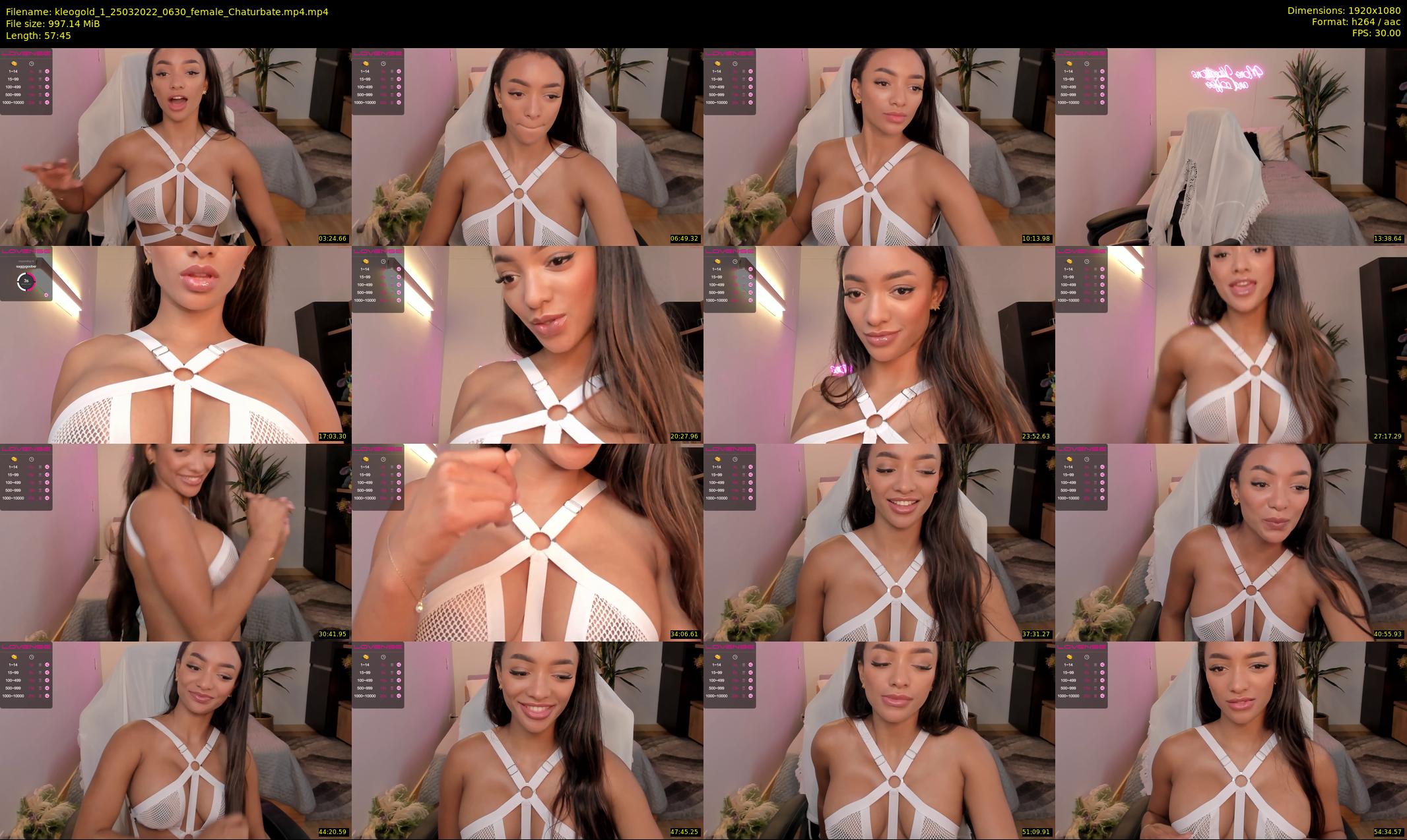 kleogold_1 — 58 minute Chaturbate female cam show recording, 1080p, Mar 25, 2022