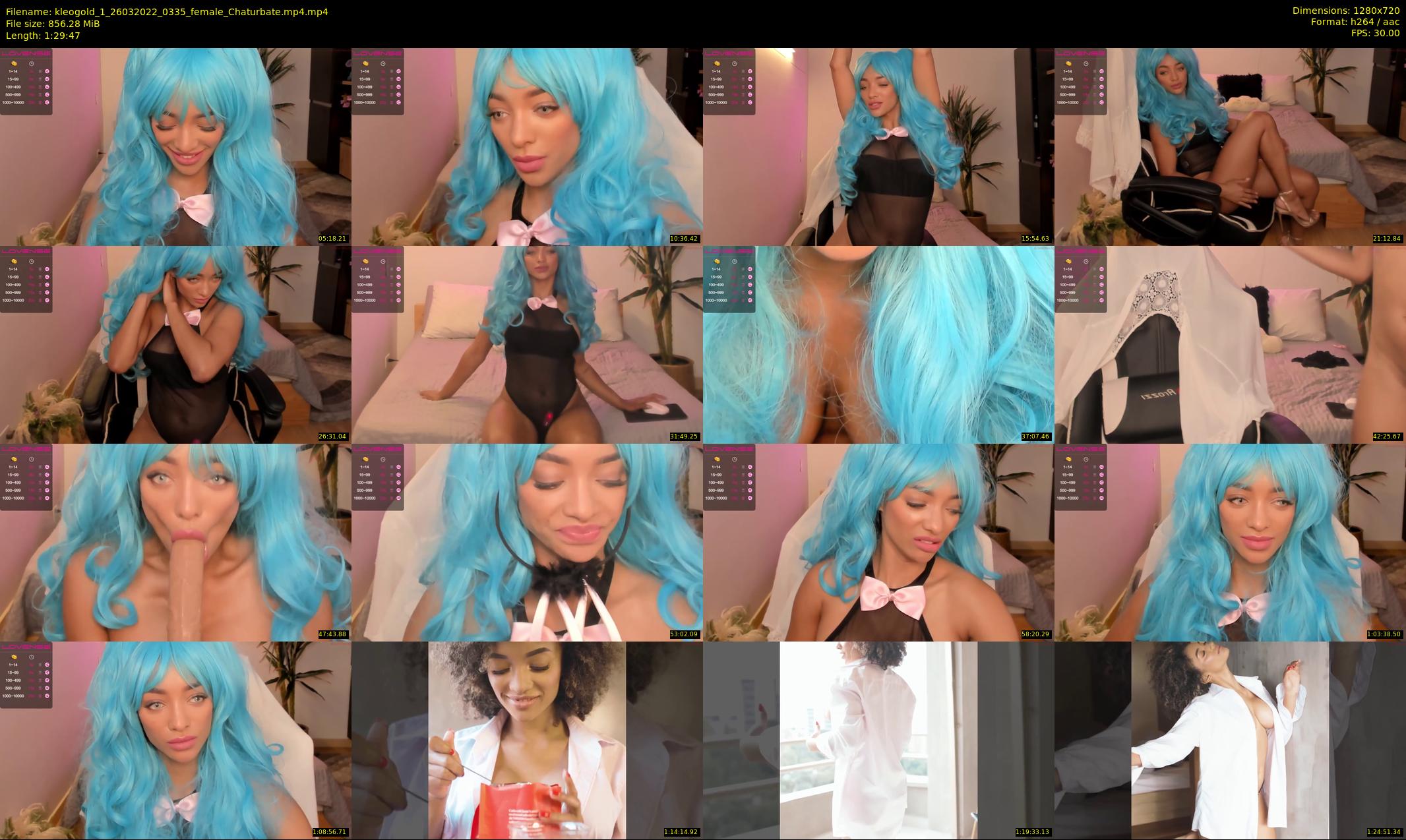 kleogold_1 — 90 minute Chaturbate female cam show recording, 720p, Mar 26, 2022