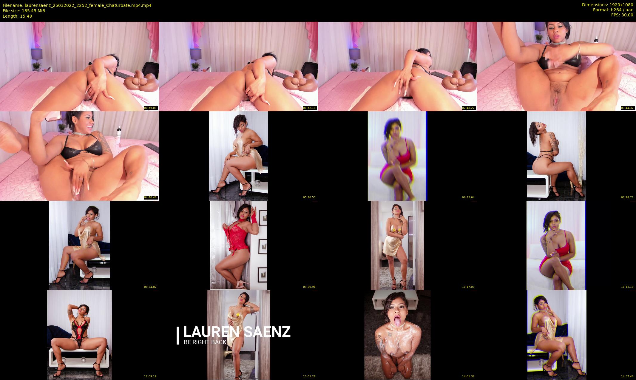 laurensaenz — 16 minute Chaturbate female cam show recording, 1080p, Mar 25, 2022
